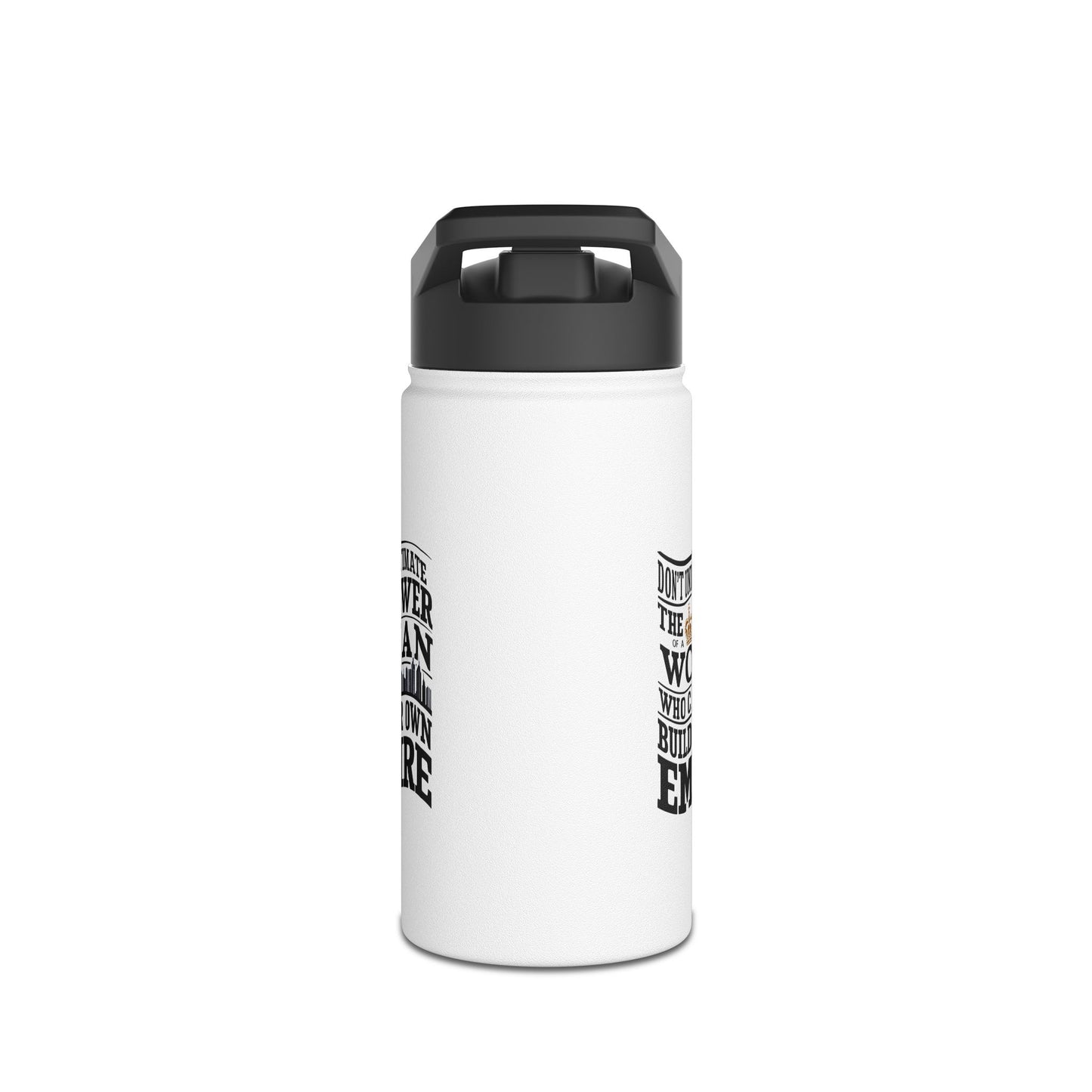 Dont Underestimate  Stainless Steel Water Bottle, Standard Lid