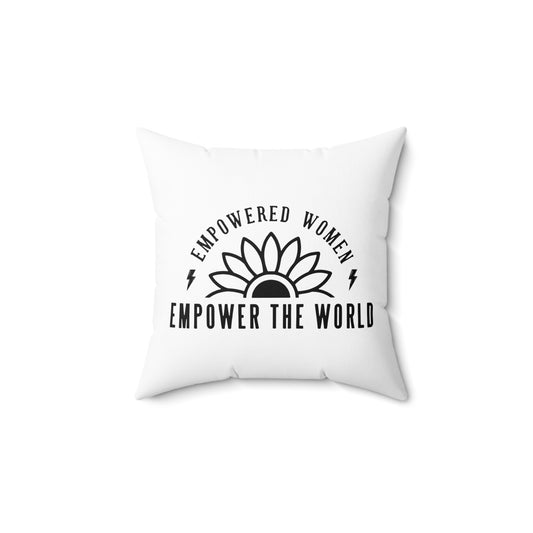 Empowered Spun Polyester Square Pillow