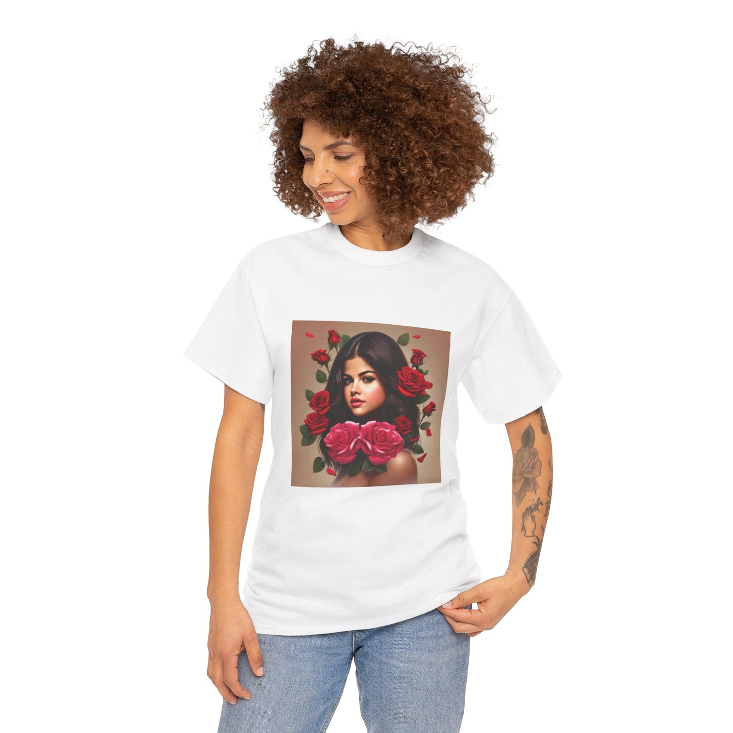 Selena Gomez T Shirt with Hearts