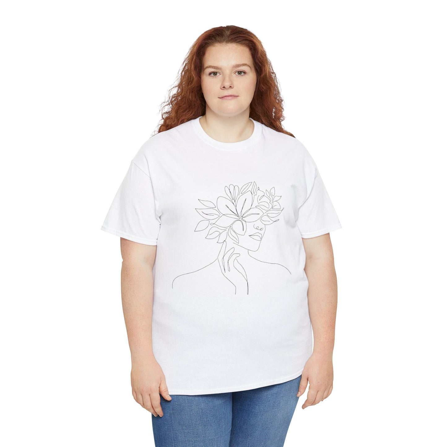 Women Artwork T Shirt with Hearts