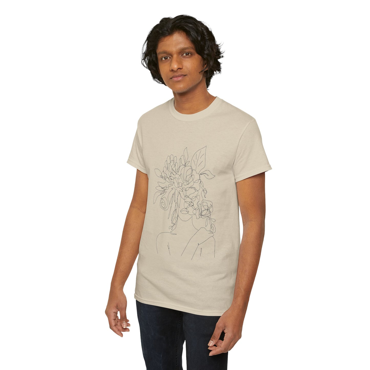 Women Artwork T Shirt with Hearts