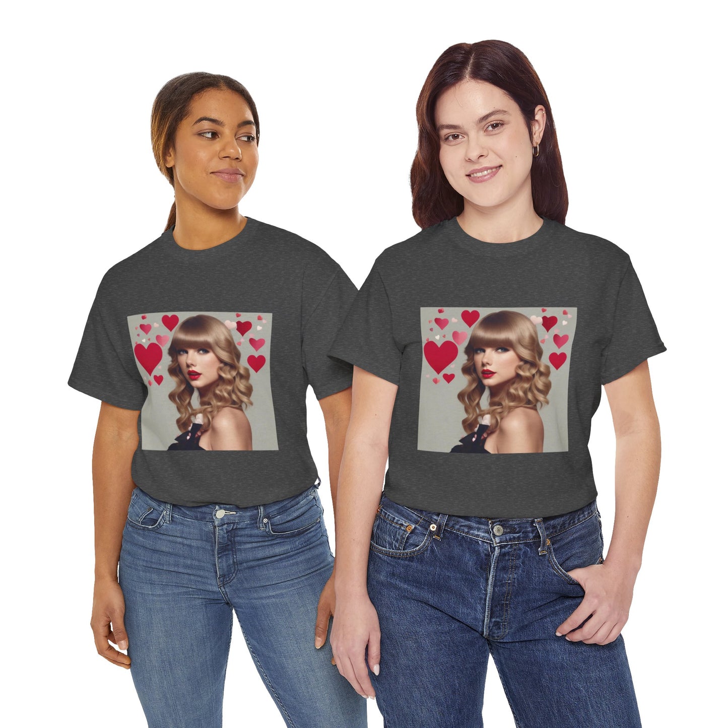 Taylor Swift T Shirt with Hearts