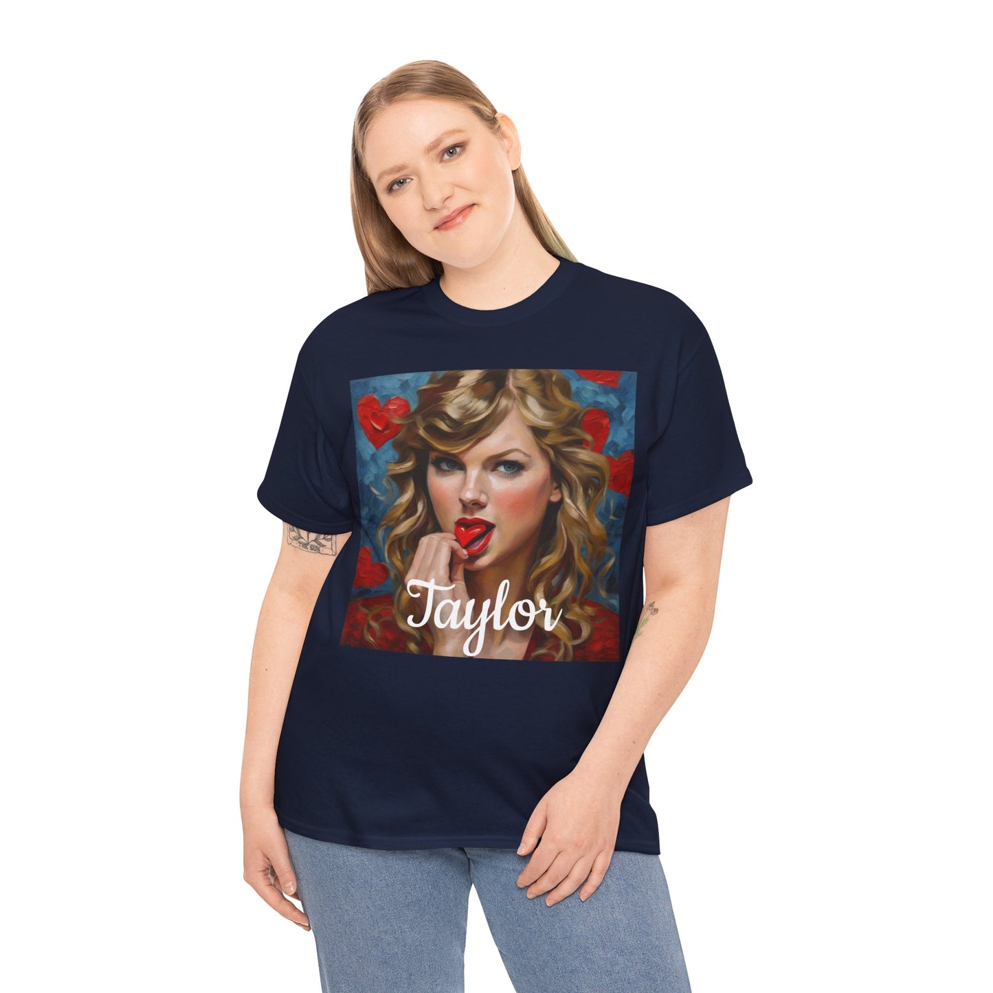Taylor Swift T Shirt with Hearts