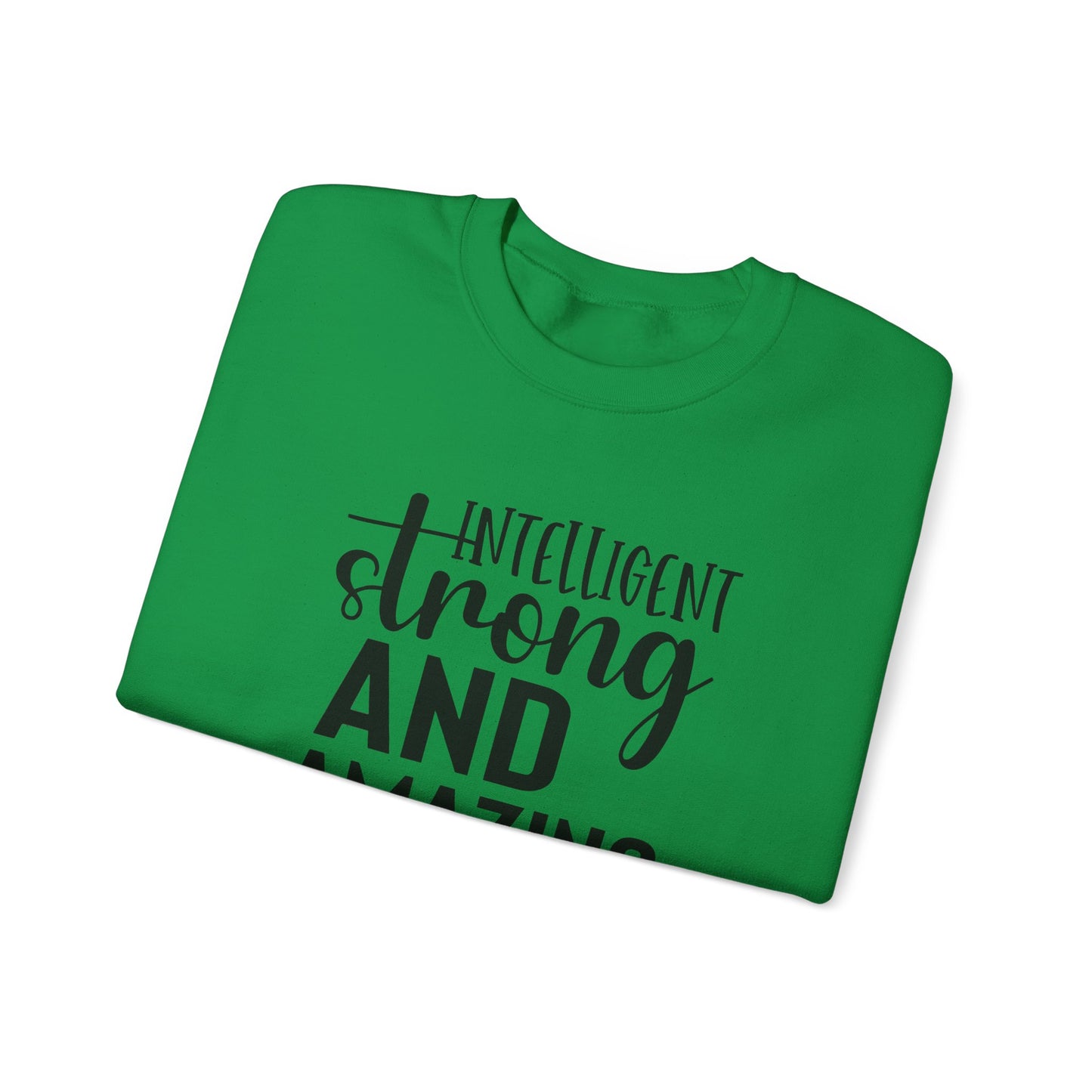 Intelligent Strong And Amazing Unisex Heavy Blend™ Crewneck Sweatshirt
