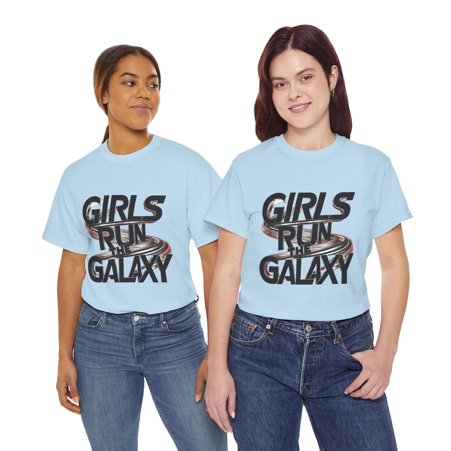 Girl Run The Galaxy T Shirt with Hearts