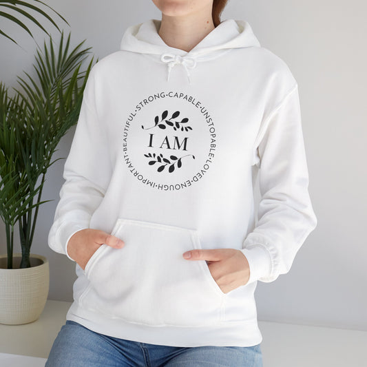 I AM Unisex Heavy Blend™ Hooded Sweatshirt