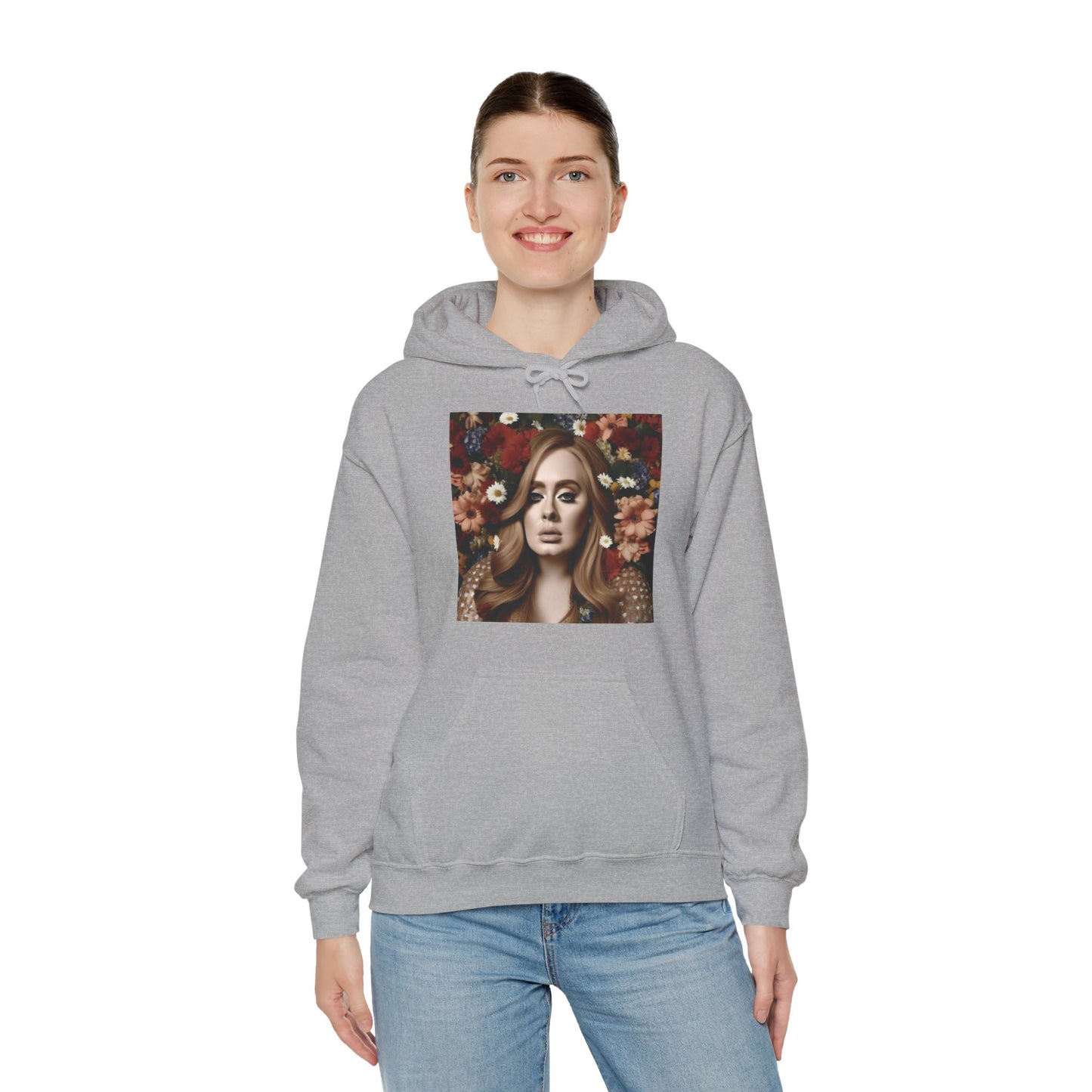 Adele Printed Unisex Heavy Blend™ Hooded Sweatshirt