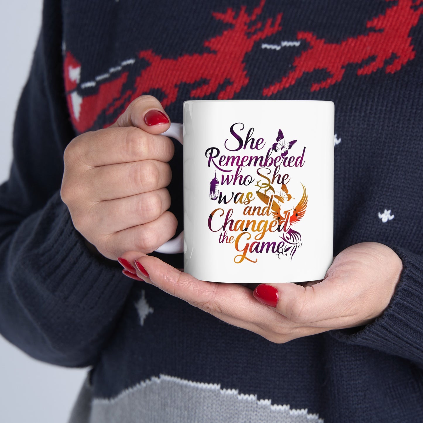 She Remembered Printed Ceramic Mug, (11oz, 15oz)