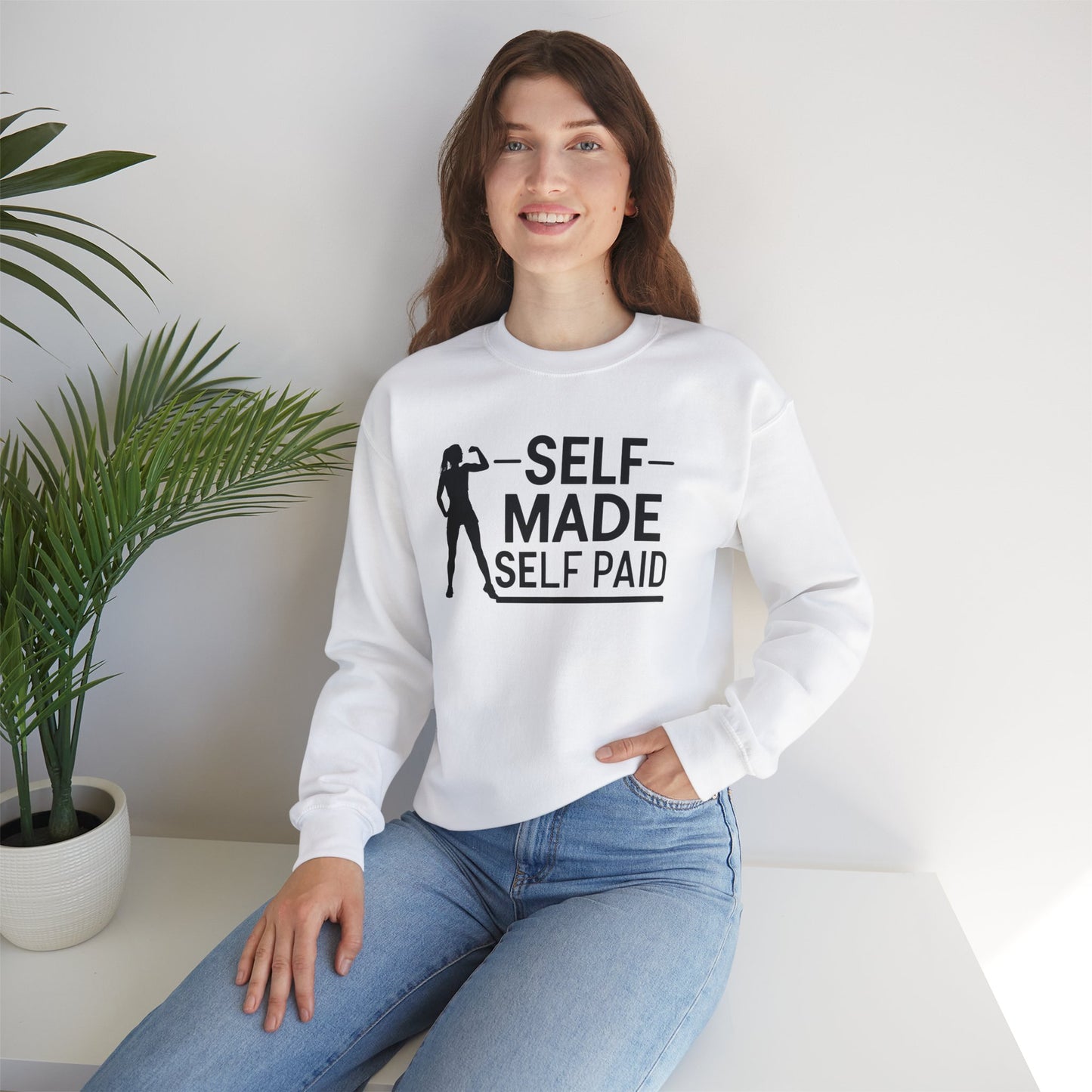 Self Made Self Paid Unisex Heavy Blend™ Crewneck Sweatshirt