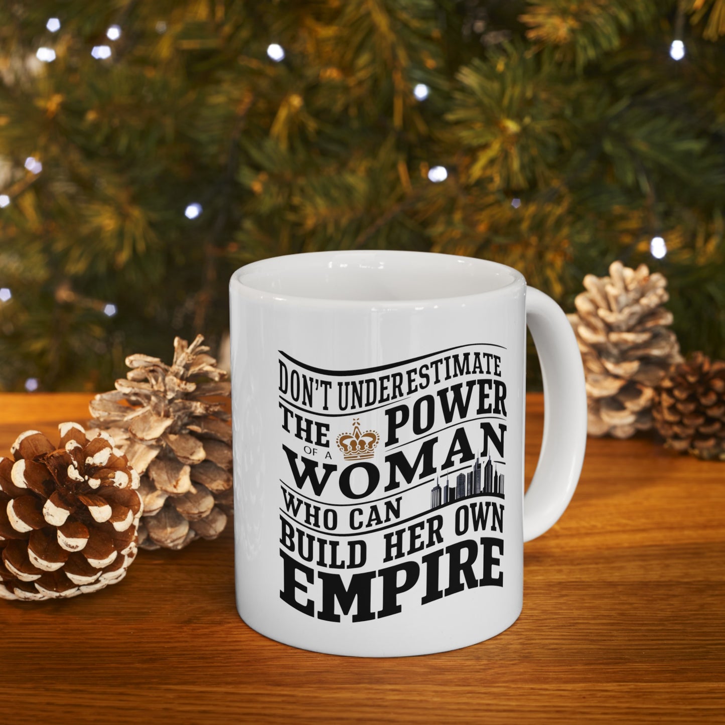 Don't Underestimate Printed Ceramic Mug, (11oz, 15oz)