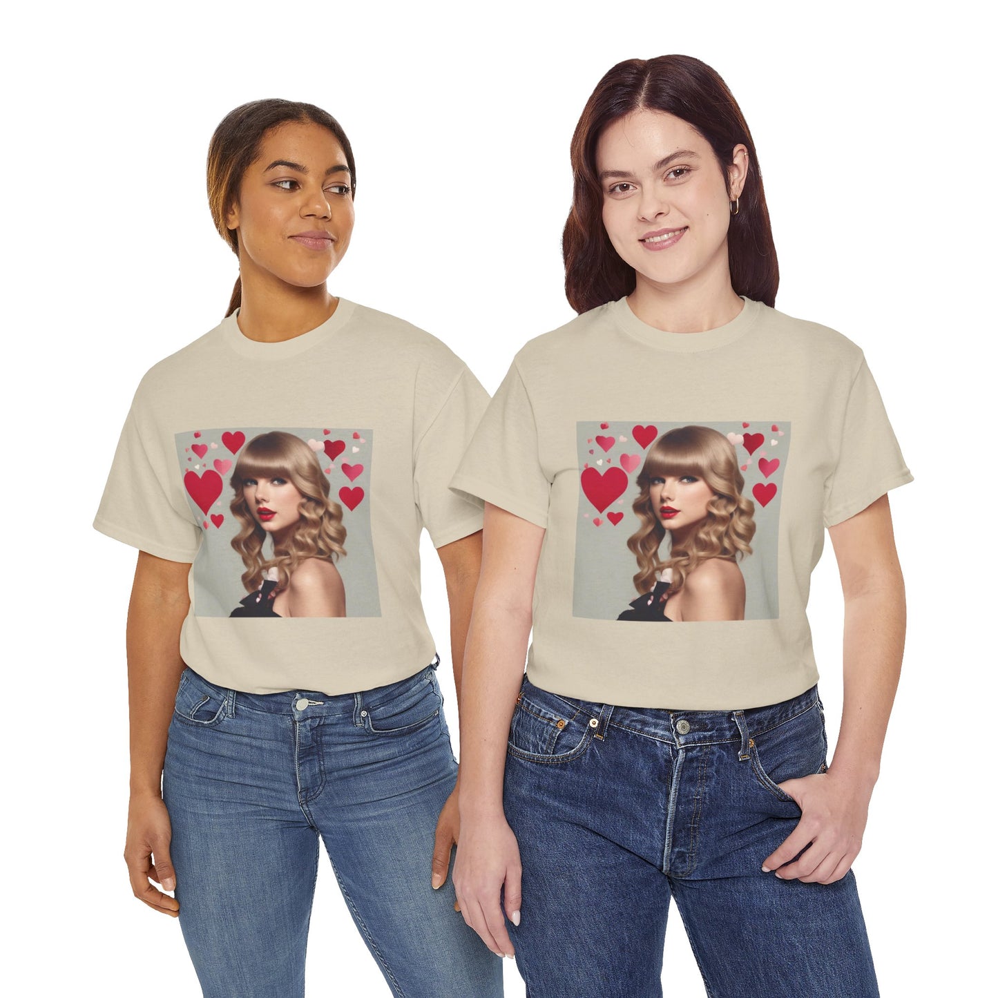 Taylor Swift T Shirt with Hearts