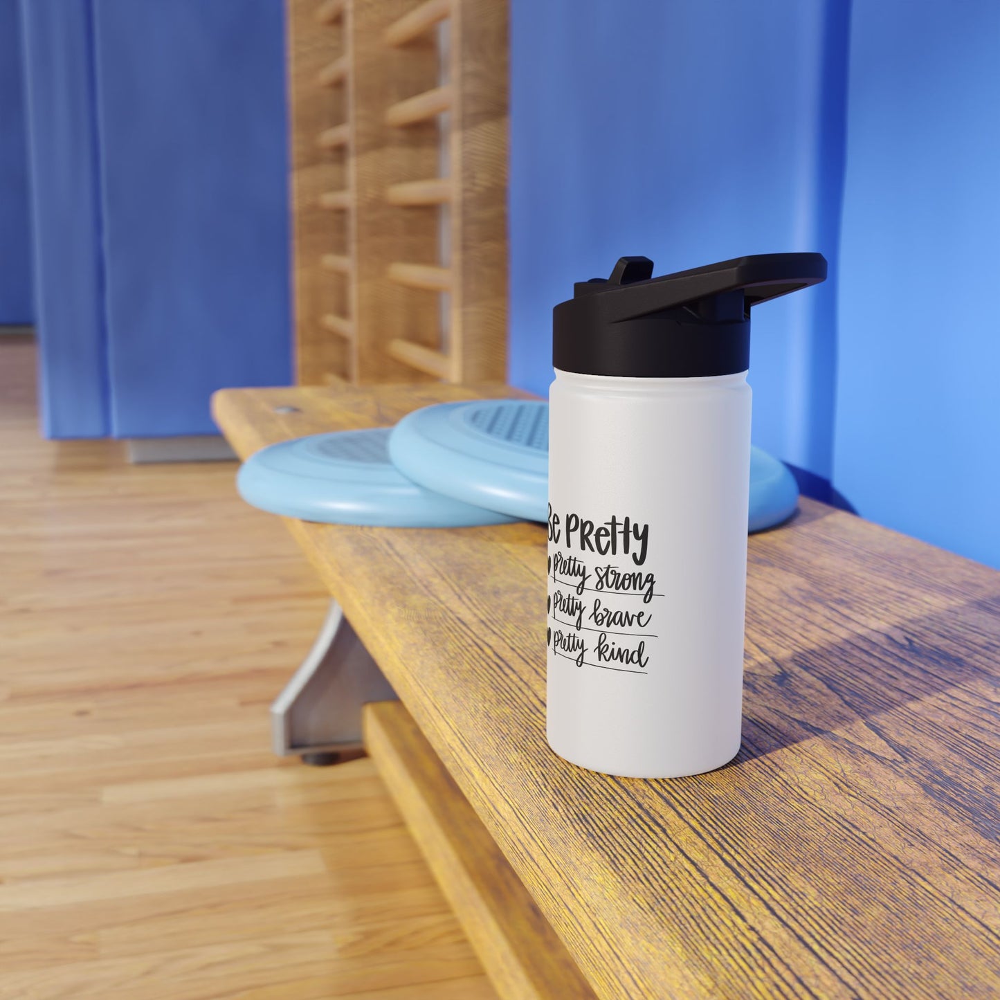 BE Pretty   Stainless Steel Water Bottle, Standard Lid