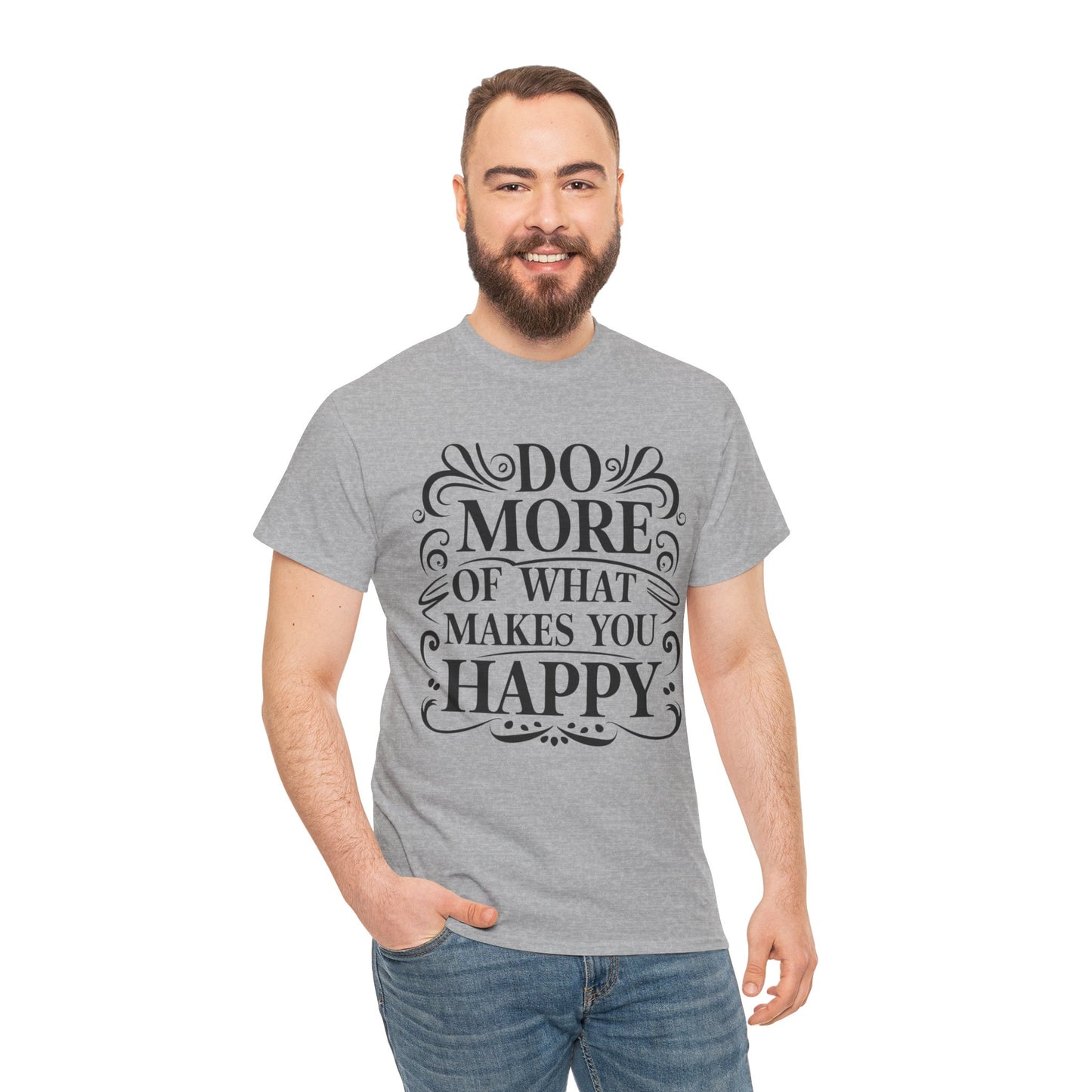 Do More Of What Printed T Shirt with Hearts