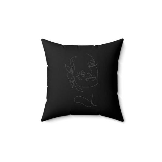 Women Spun Polyester Square Pillow