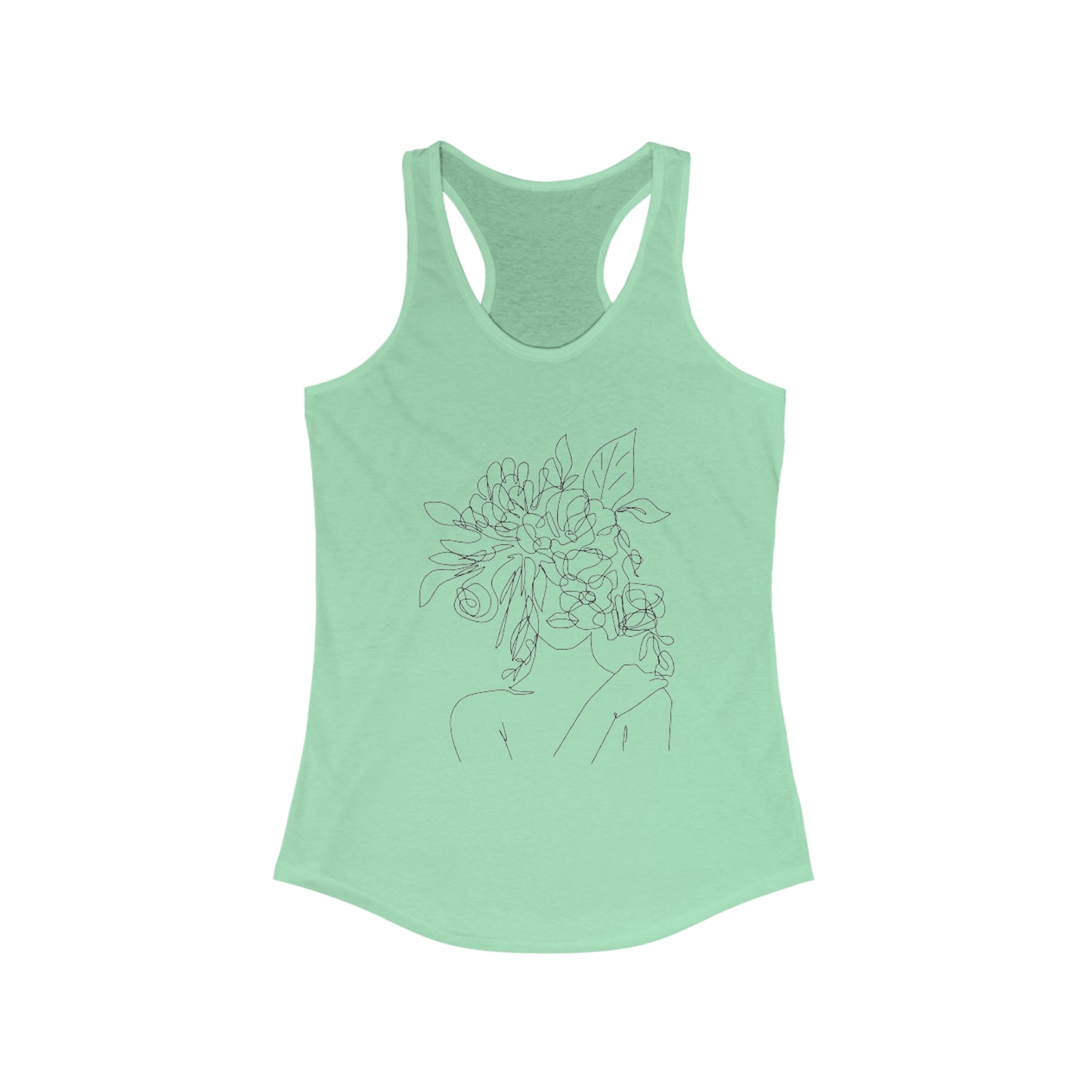 Women Artwork Tank Top with Hearts