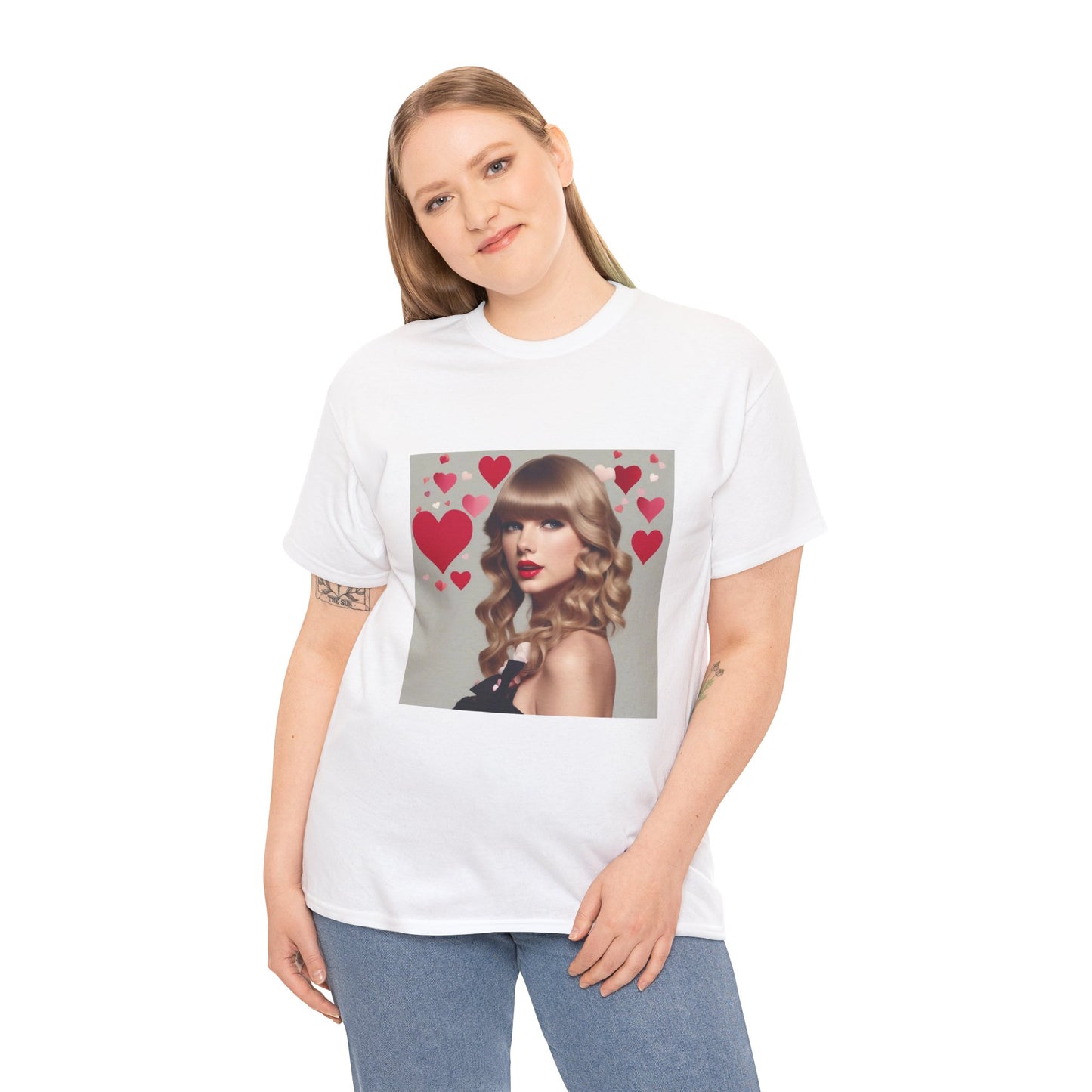 Taylor Swift T Shirt with Hearts