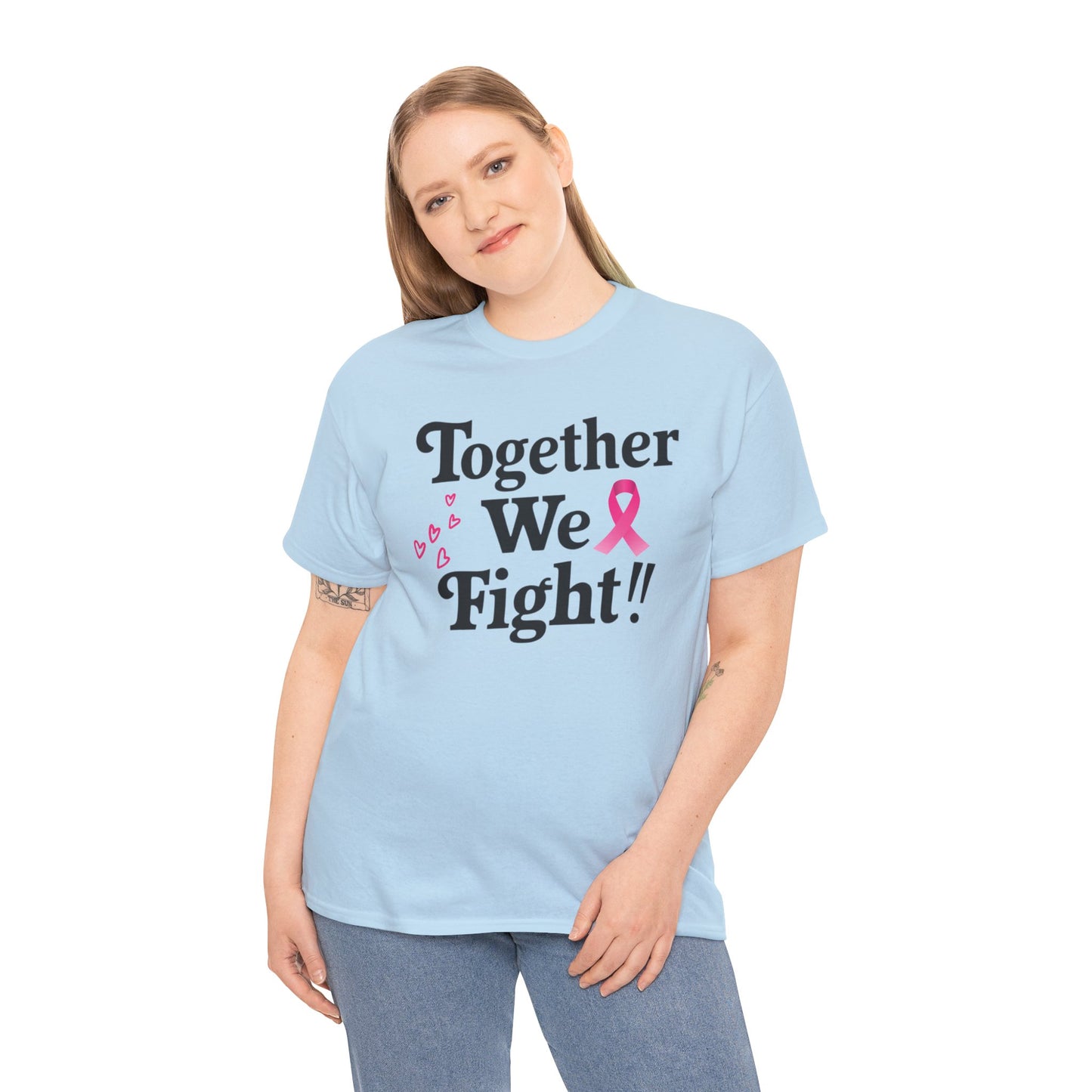 Together We Fight Unisex Heavy Cotton Tee