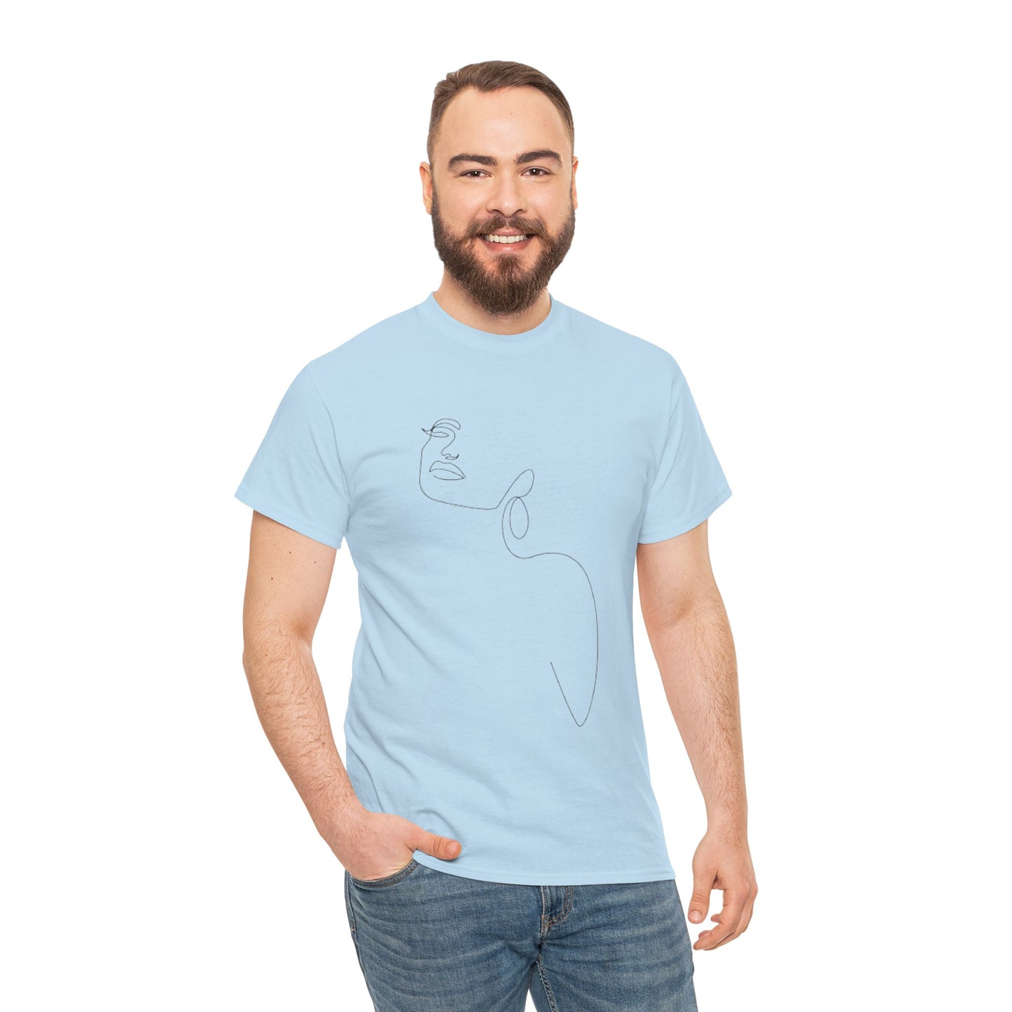Women Artwork T Shirt with Hearts