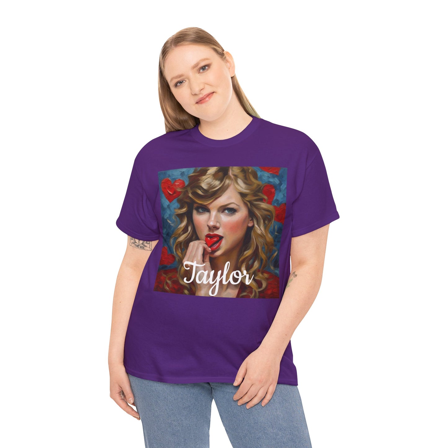 Taylor Swift T Shirt with Hearts
