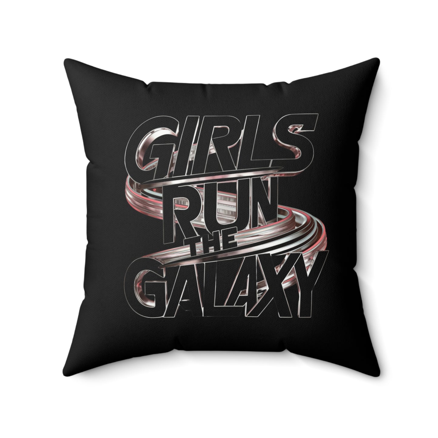 Girls Run   Spun Polyester Square Pillow