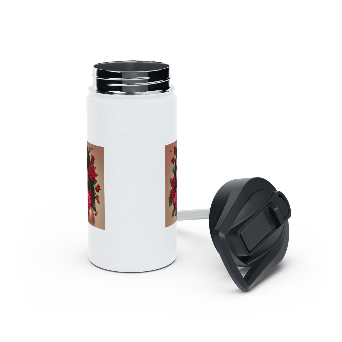Women Stainless Steel Water Bottle, Standard Lid