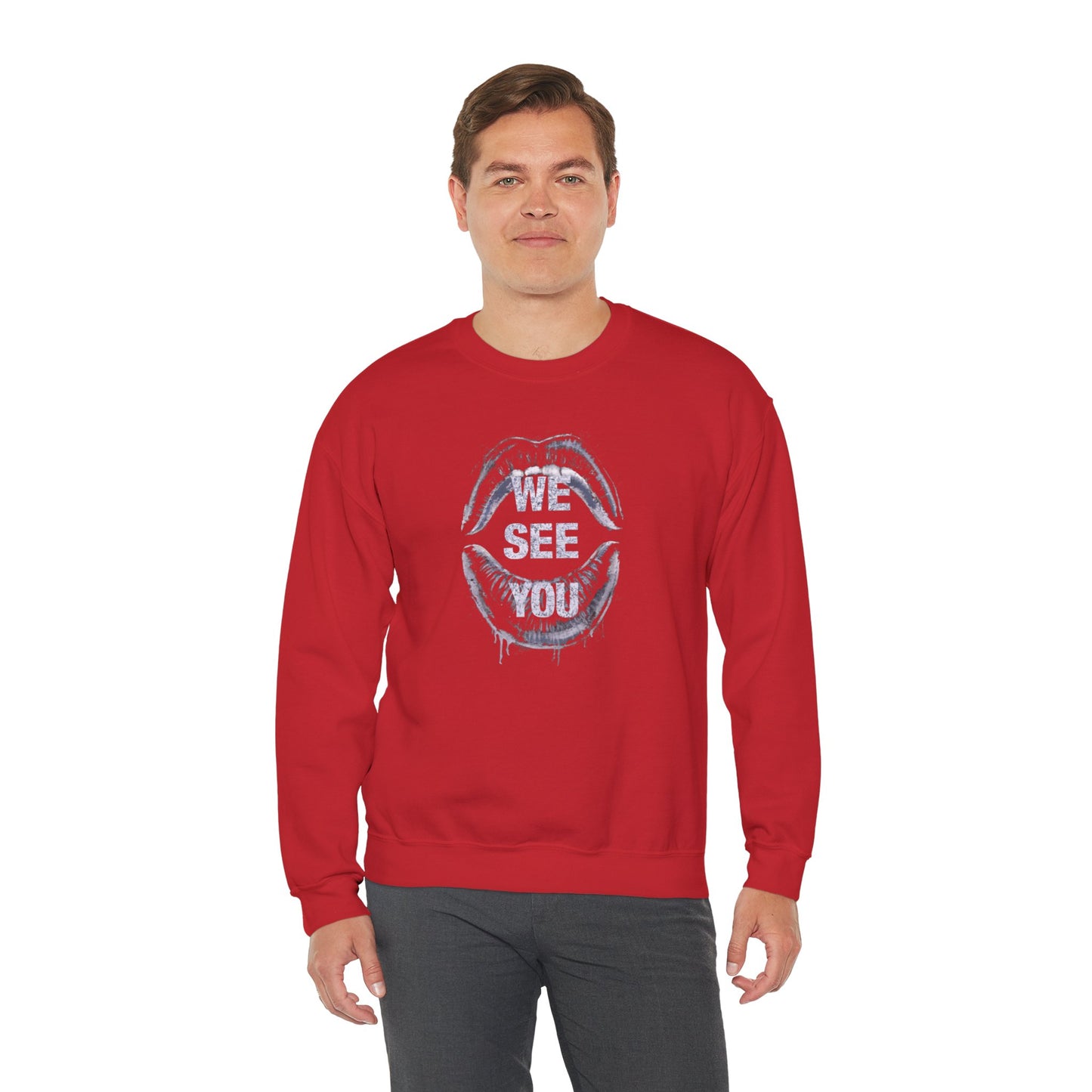 We See You Unisex Heavy Blend™ Crewneck Sweatshirt