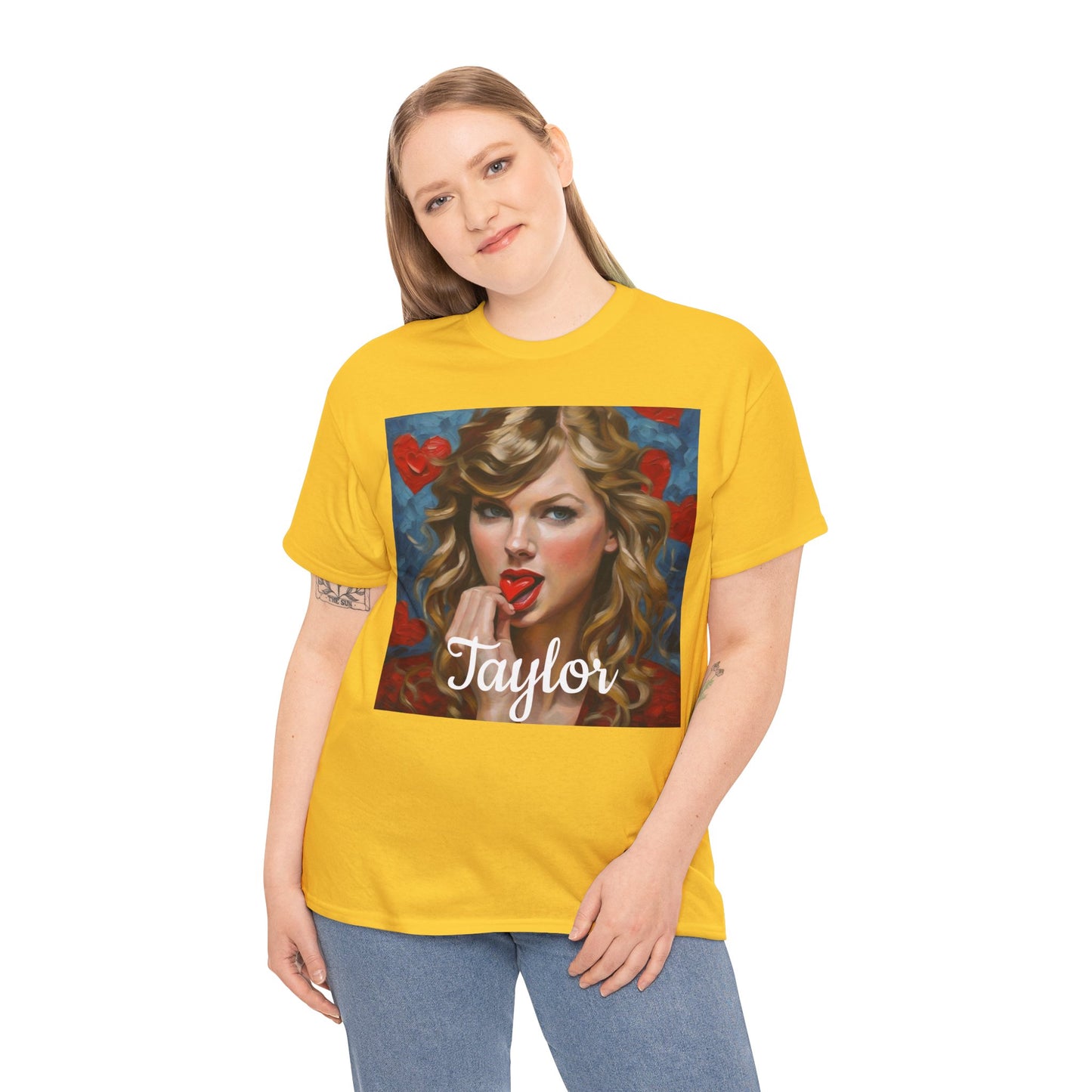 Taylor Swift T Shirt with Hearts