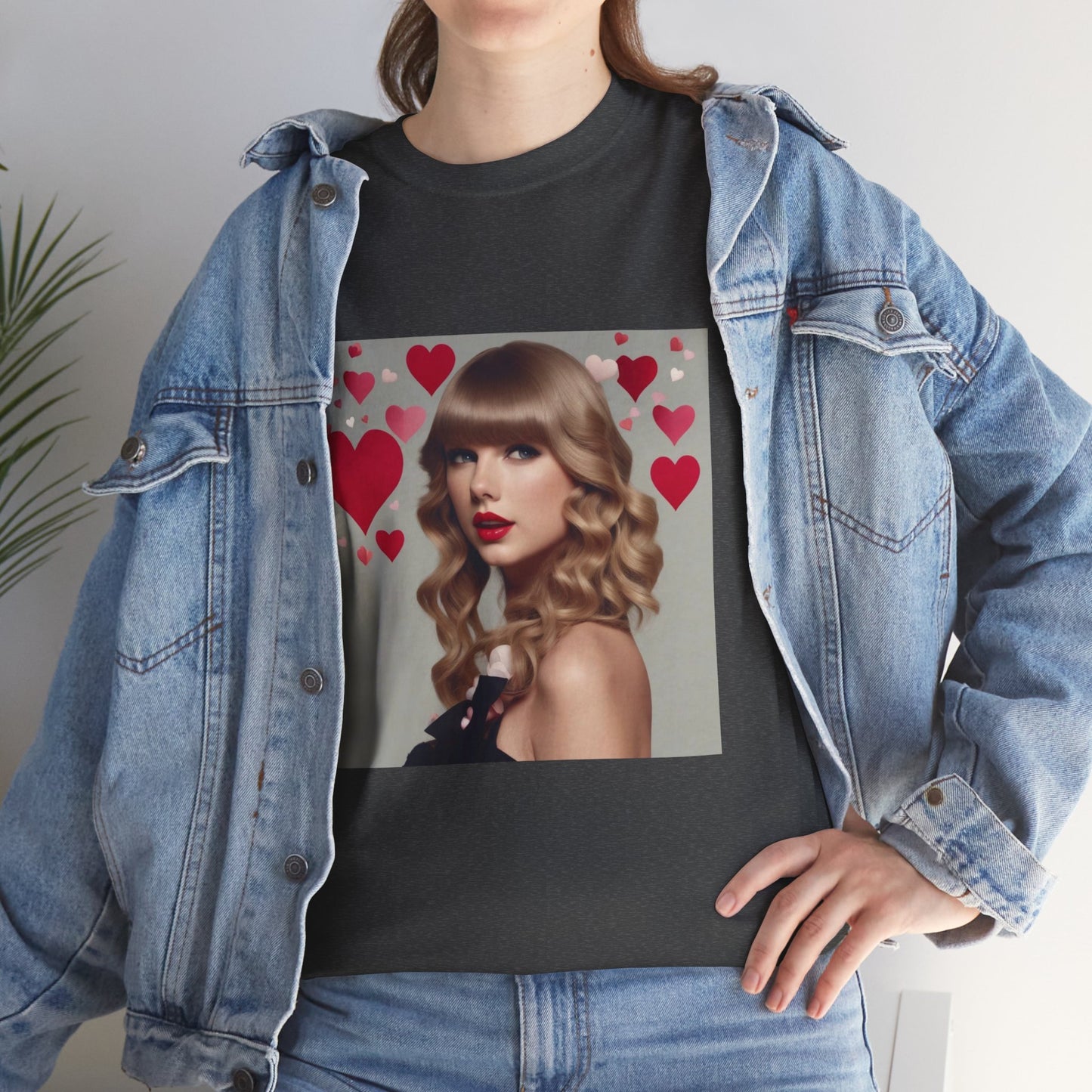 Taylor Swift T Shirt with Hearts