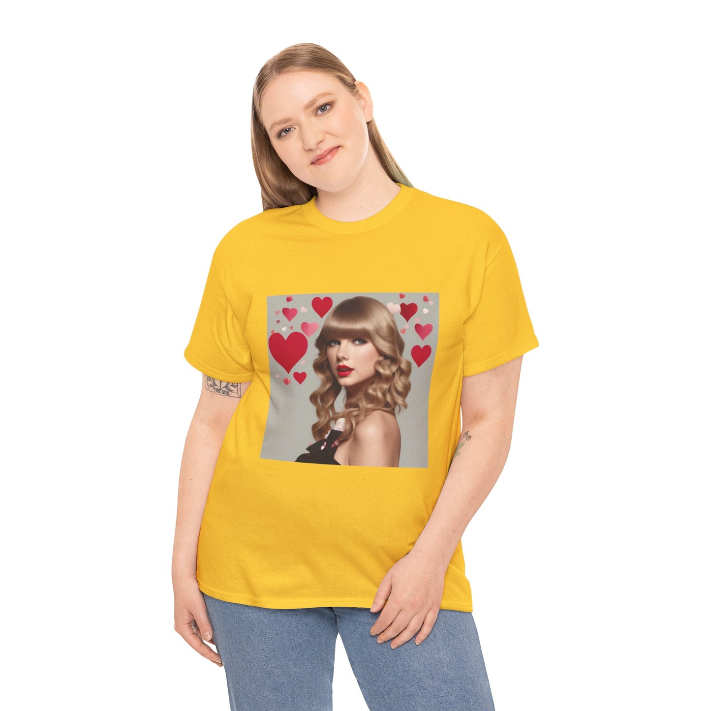Taylor Swift T Shirt with Hearts