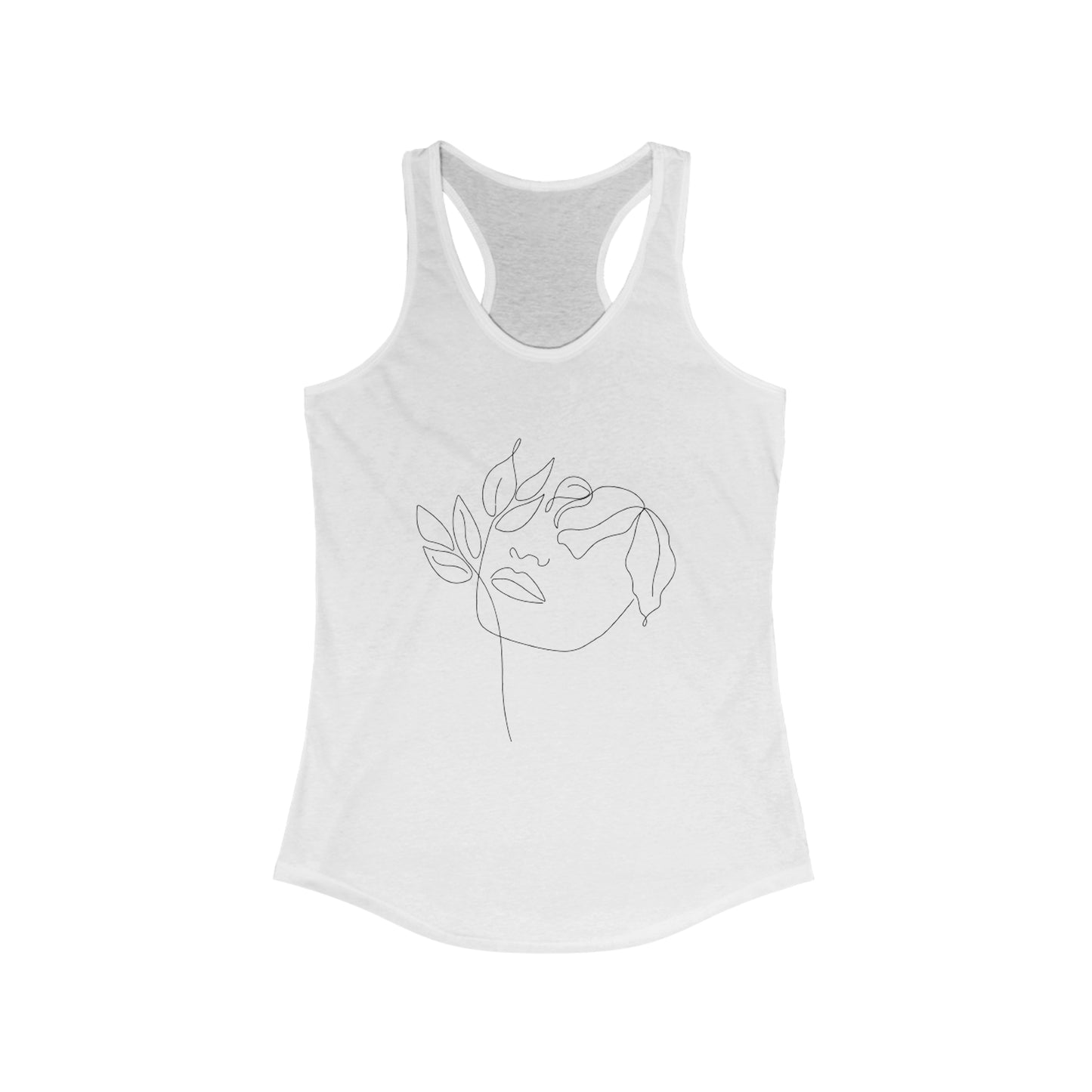 Women Artwork Tank Top with Hearts