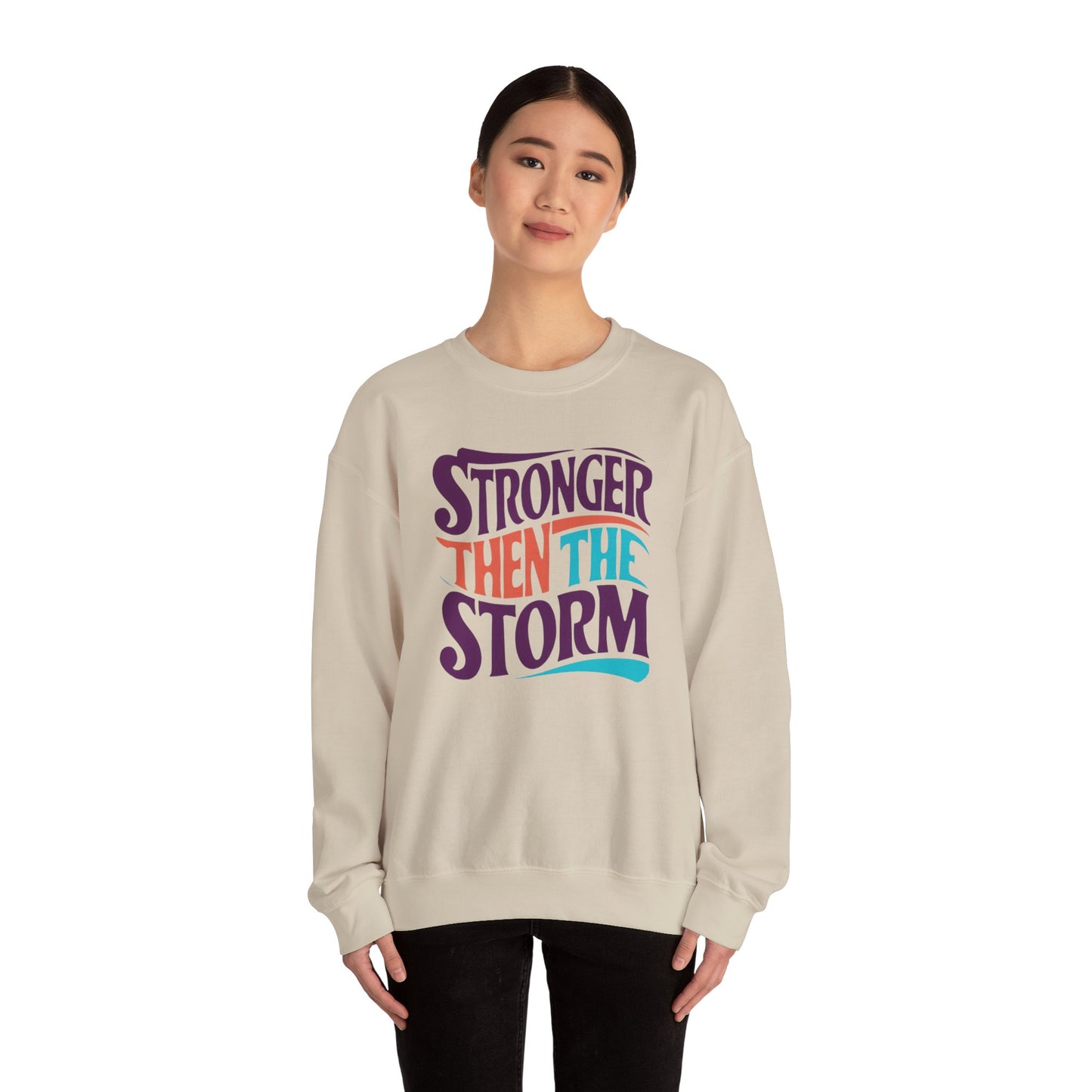 Stronger Then The Storm Unisex Heavy Blend™ Crewneck Sweatshirt