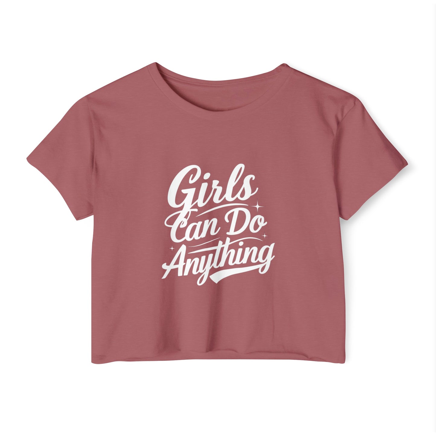 Girl's Can Do Annything Women's Festival Crop Top