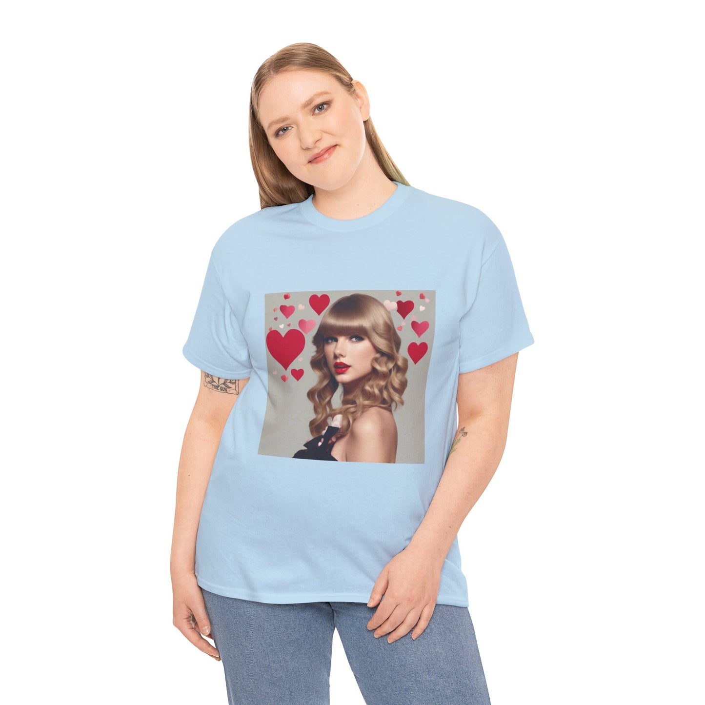 Taylor Swift T Shirt with Hearts