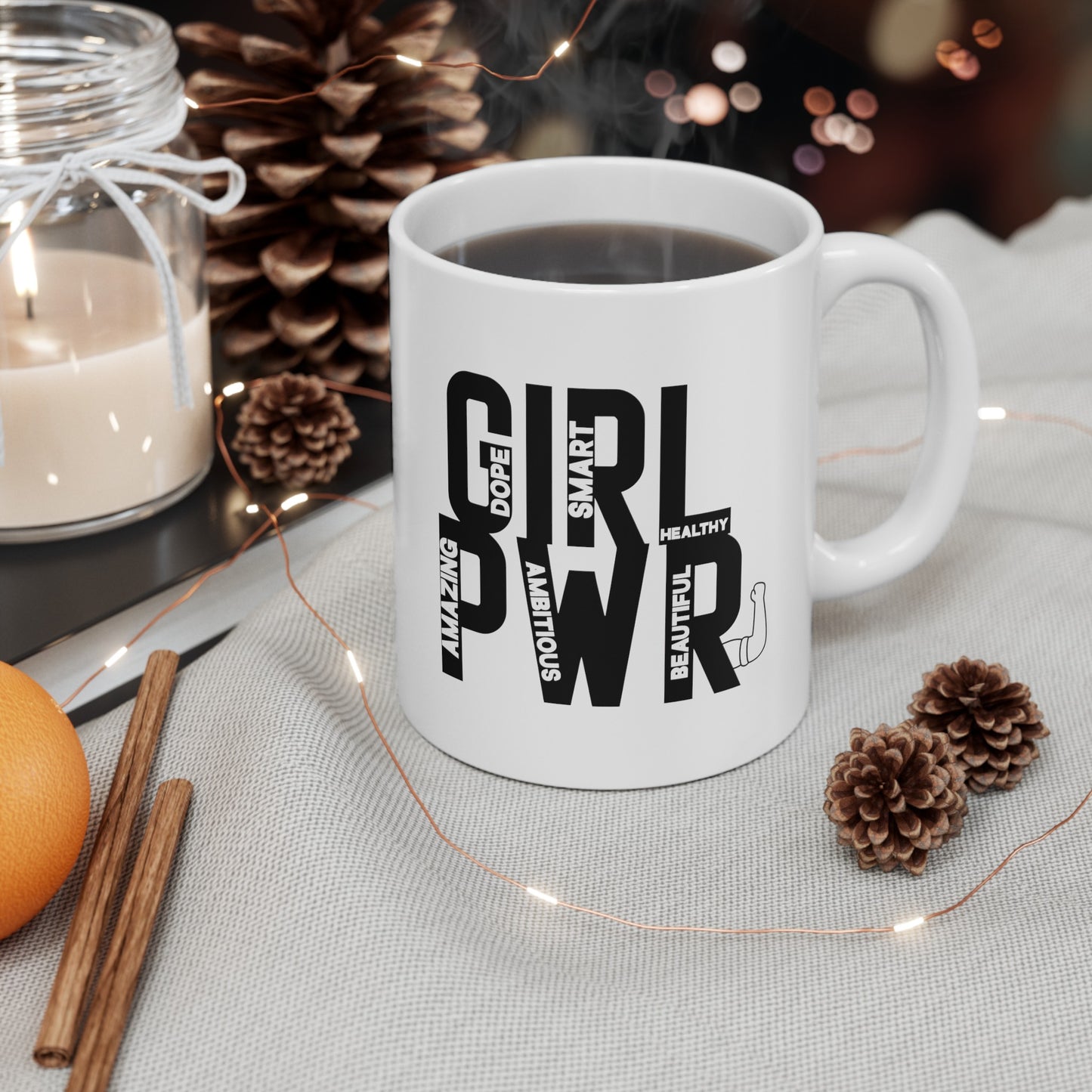Girl PWR Ceramic Mug, (11oz, 15oz)