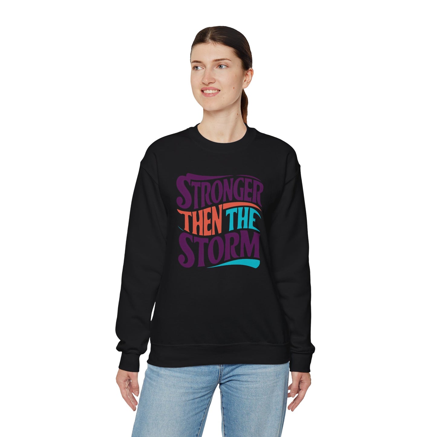 Stronger Then The Storm Unisex Heavy Blend™ Crewneck Sweatshirt