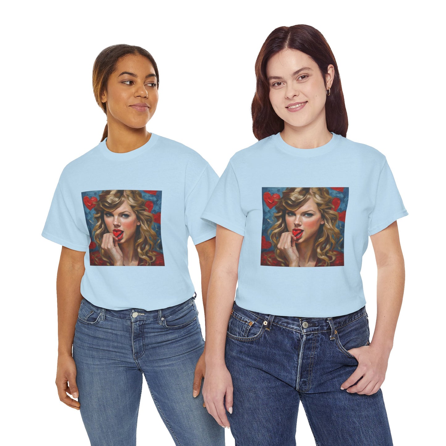 Taylor Swift T Shirt with Hearts