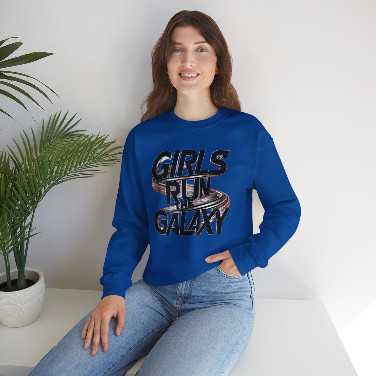 Girls Run The Galaxy Unisex Heavy Blend™ Crewneck Sweatshirt