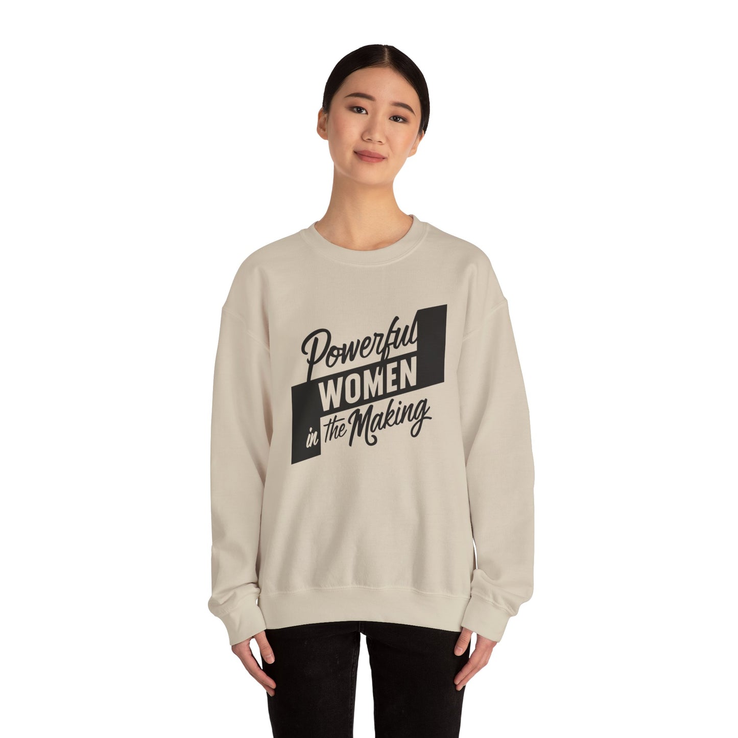 Powerful Women In The Making Unisex Heavy Blend™ Crewneck Sweatshirt