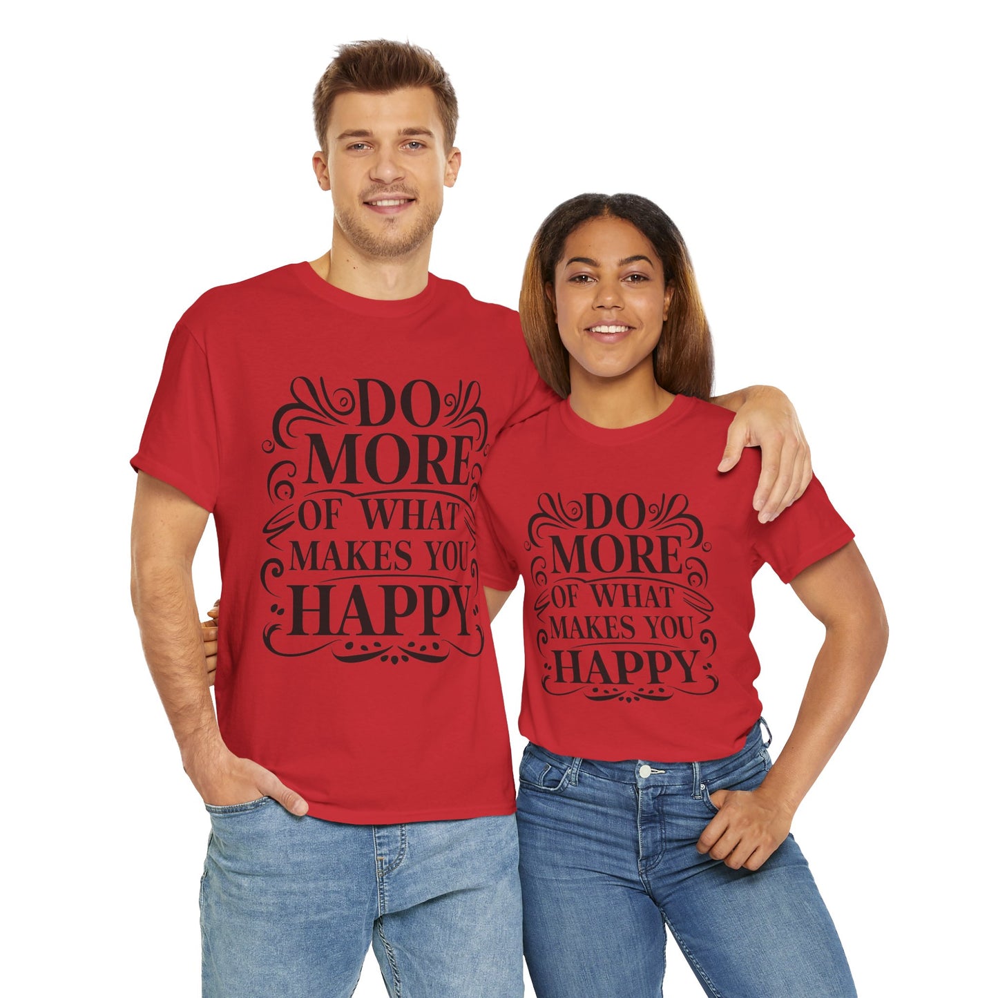 Do More Of What Printed T Shirt with Hearts