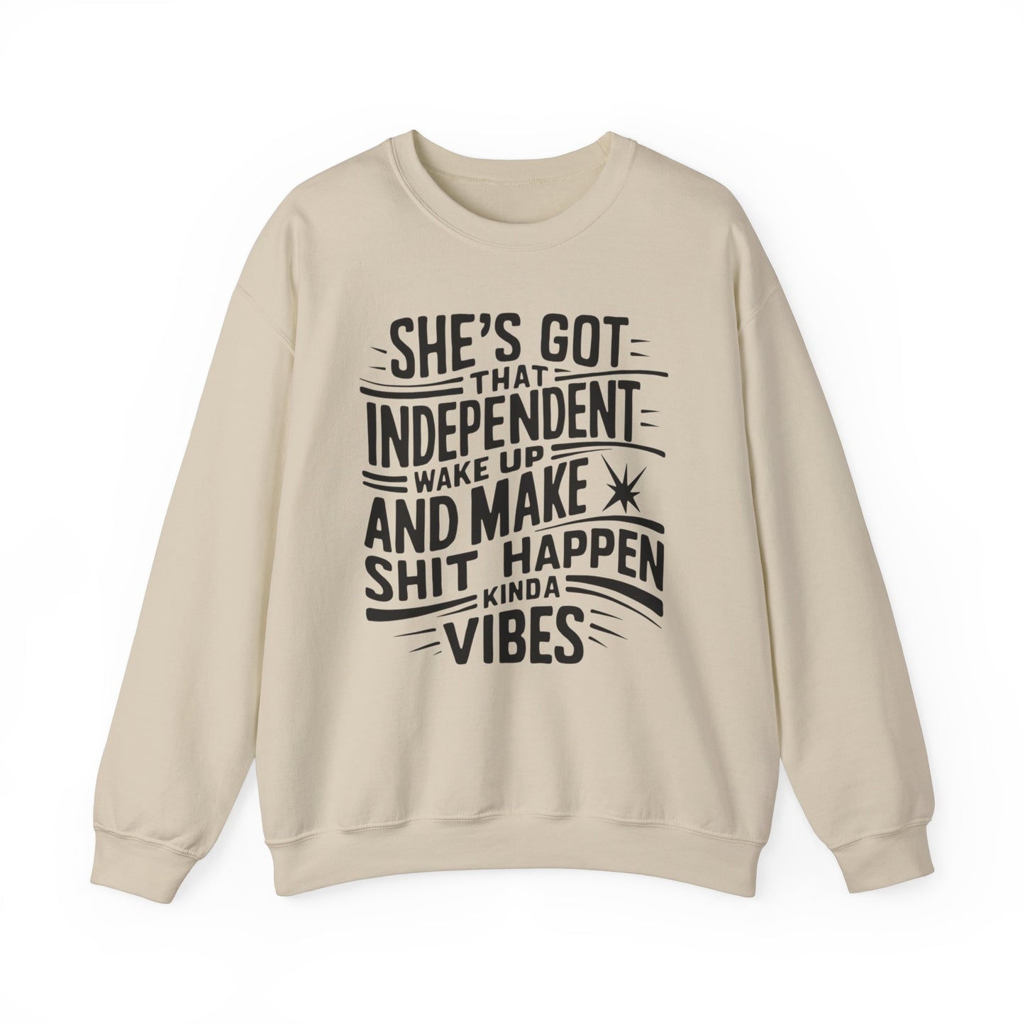 She's Got That Independent Wake Up Unisex Heavy Blend™ Crewneck Sweatshirt