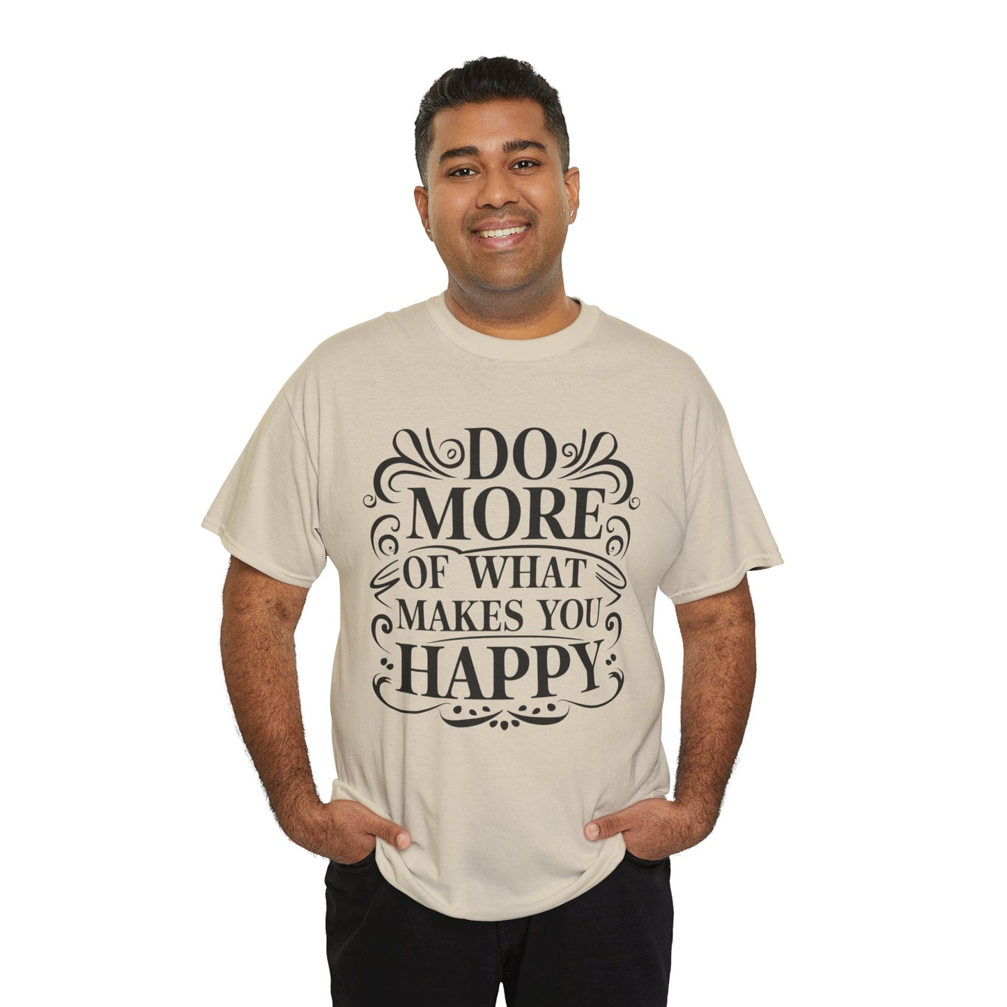 Do More Of What Printed T Shirt with Hearts