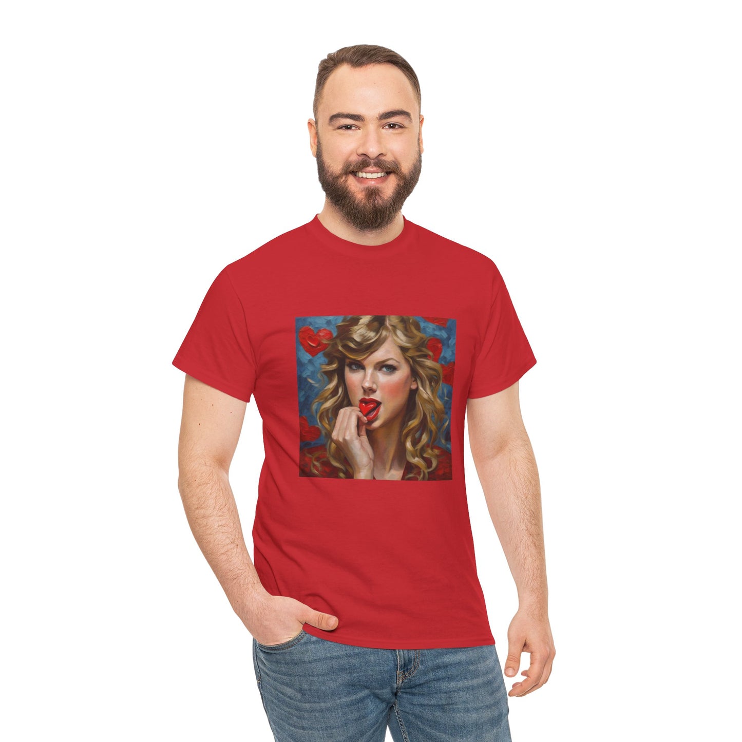 Taylor Swift T Shirt with Hearts
