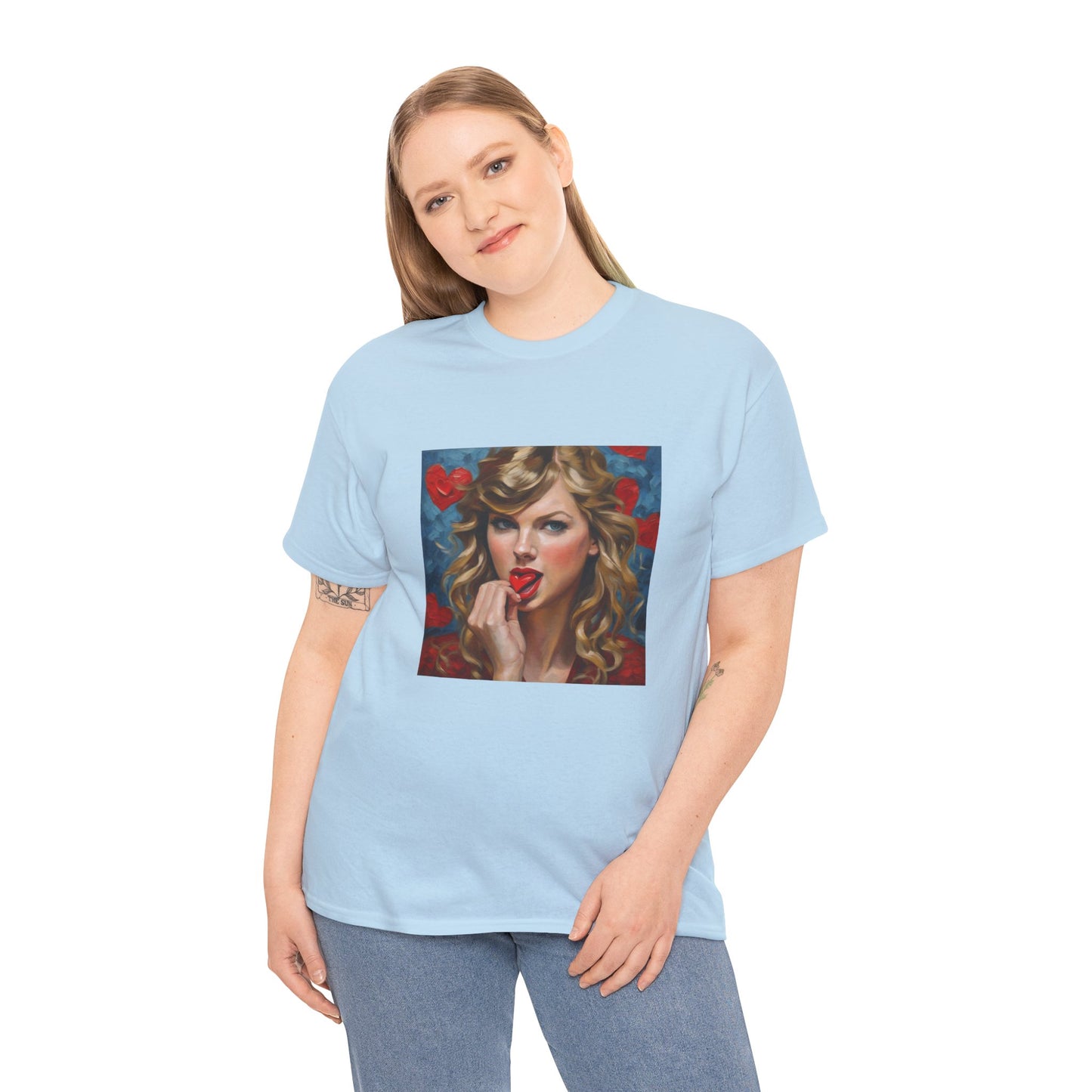 Taylor Swift T Shirt with Hearts