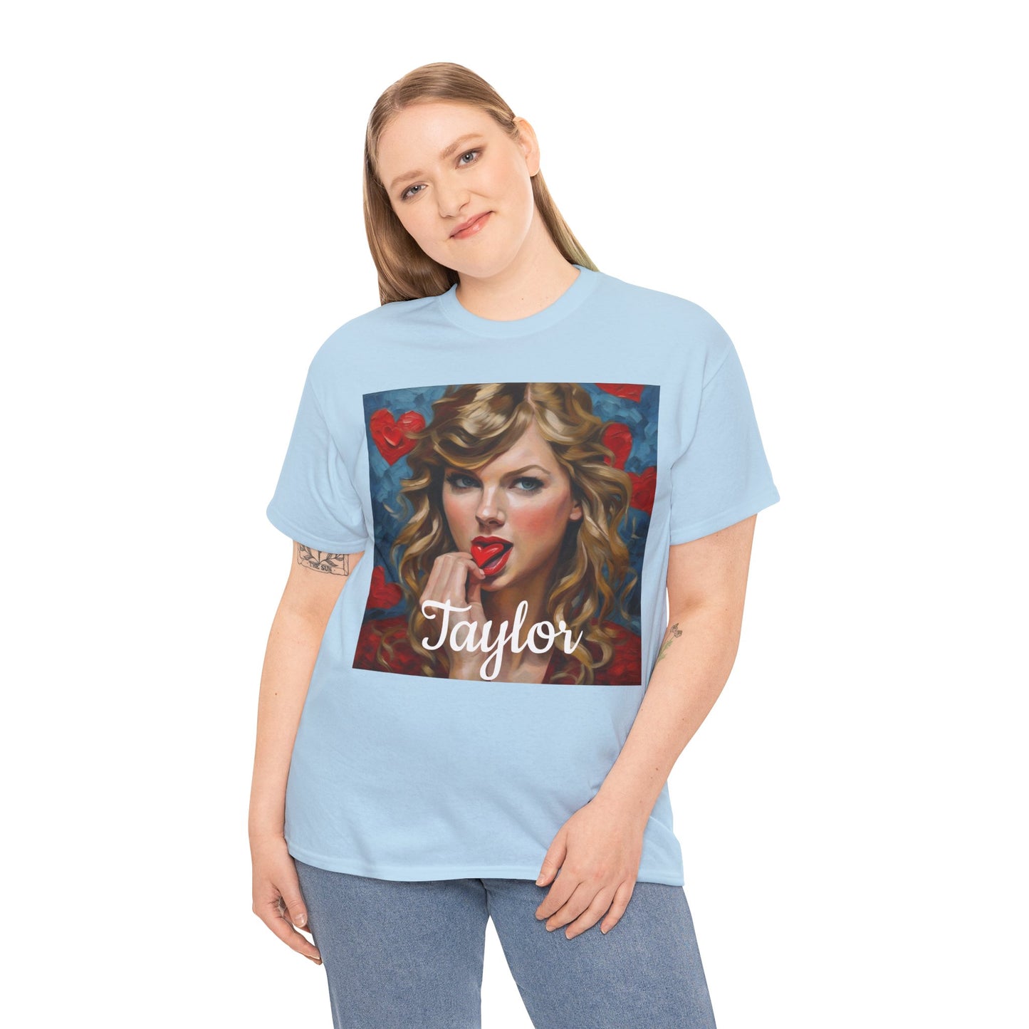 Taylor Swift T Shirt with Hearts
