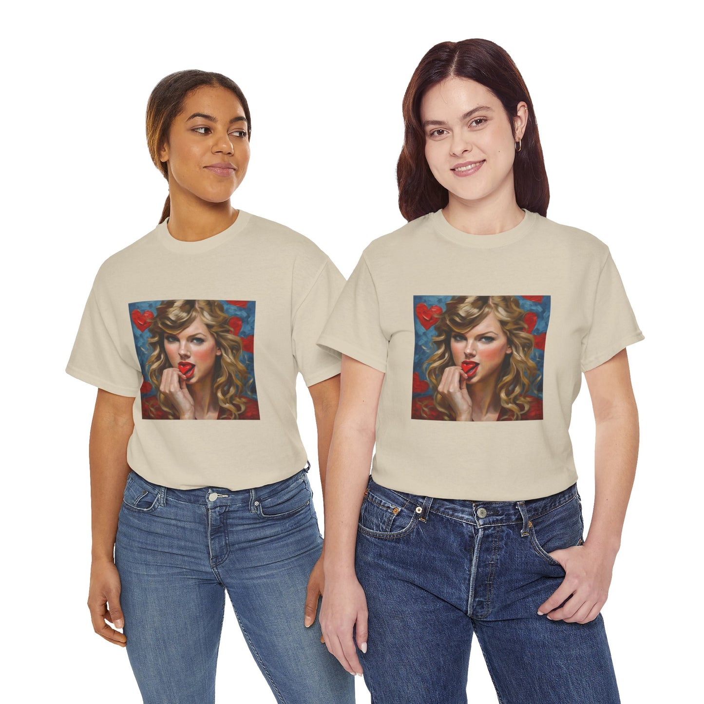 Taylor Swift T Shirt with Hearts