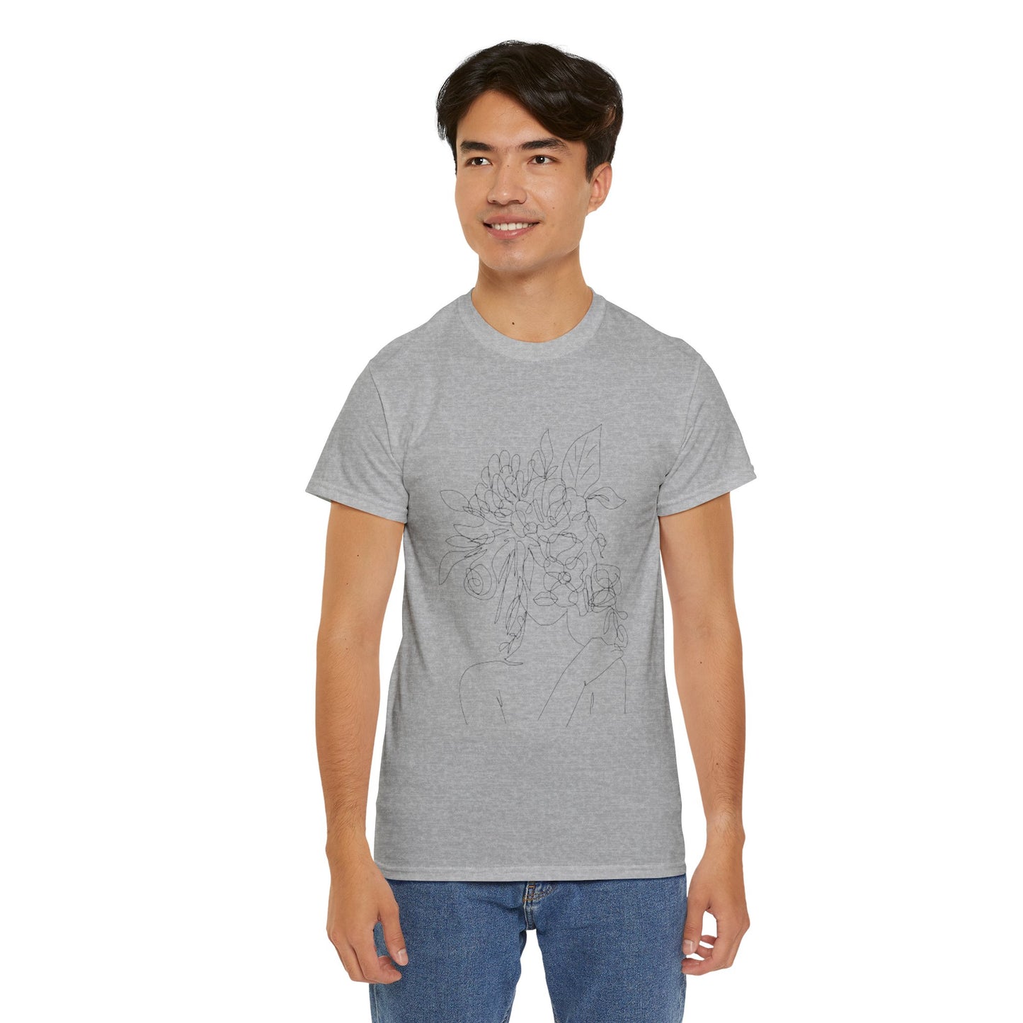 Women Artwork T Shirt with Hearts