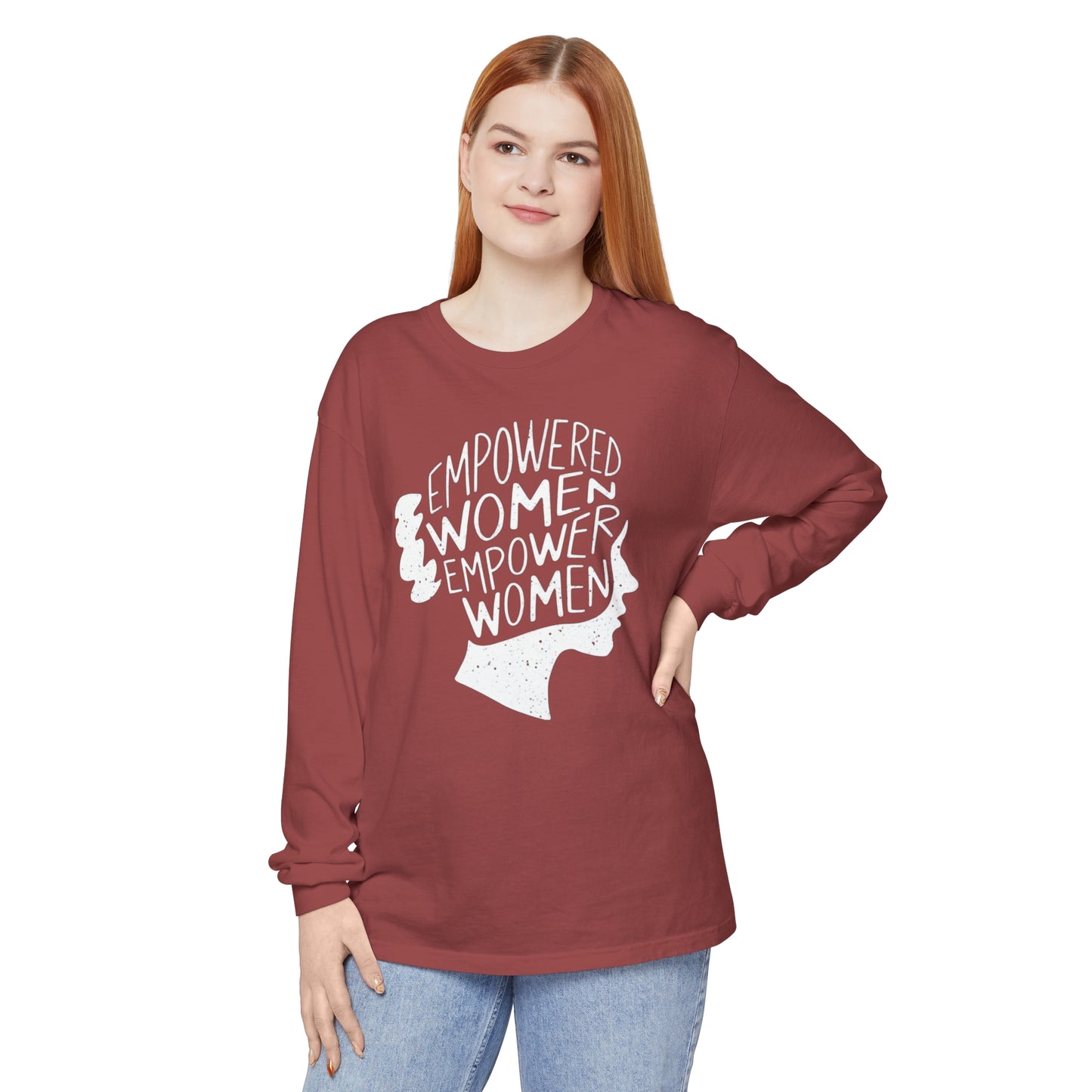 Empowered Women Women Garment-dyed Long Sleeve T-Shirt