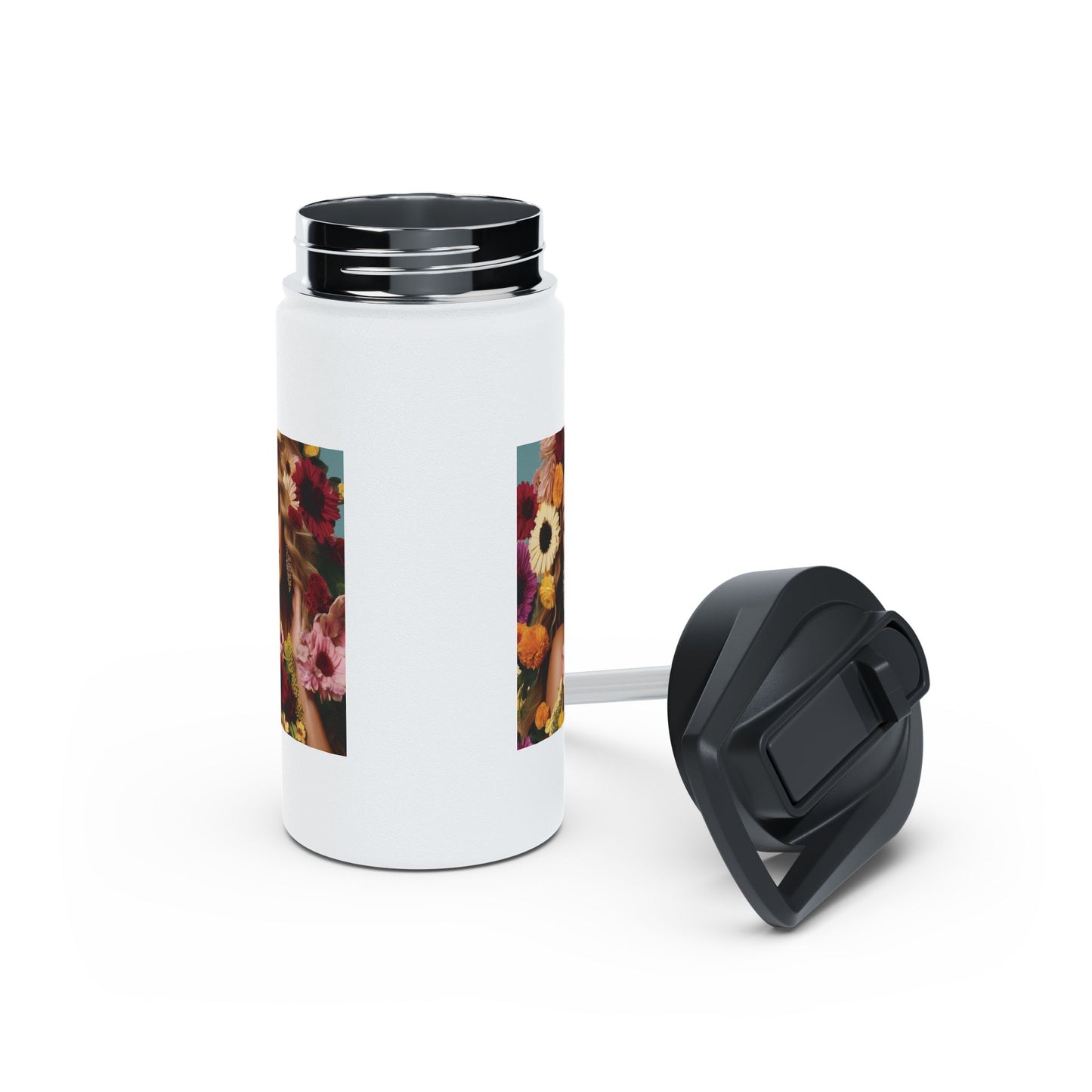 Women Stainless Steel Water Bottle, Standard Lid