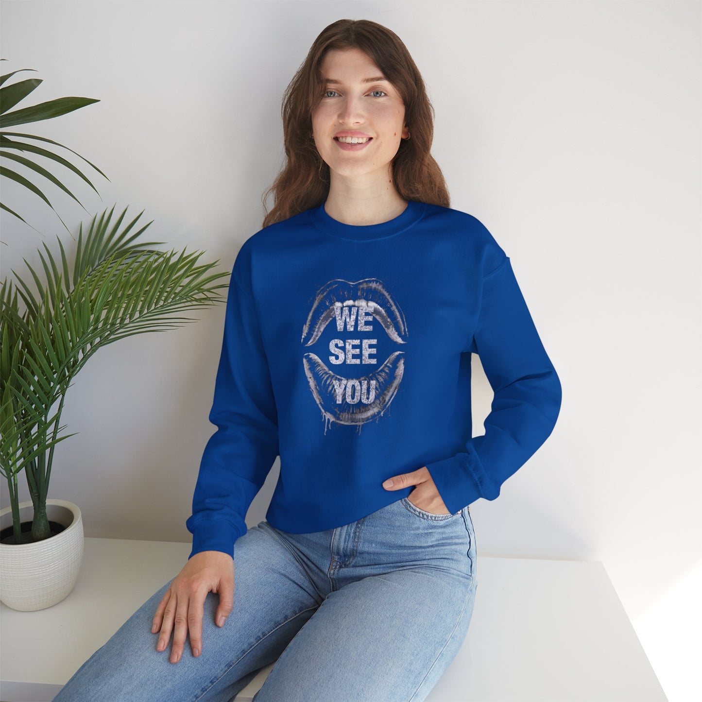 We See You Unisex Heavy Blend™ Crewneck Sweatshirt