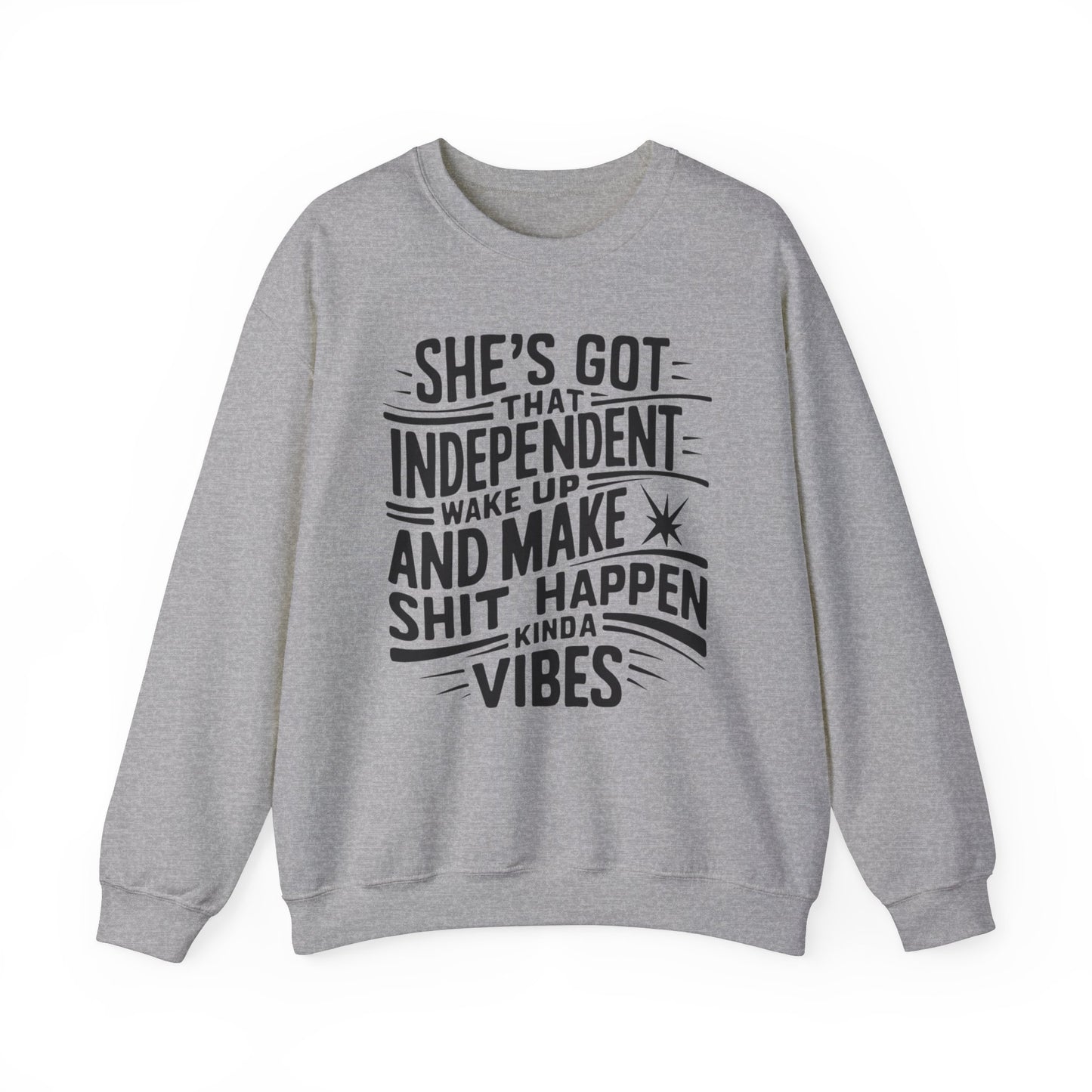 She's Got That Independent Wake Up Unisex Heavy Blend™ Crewneck Sweatshirt